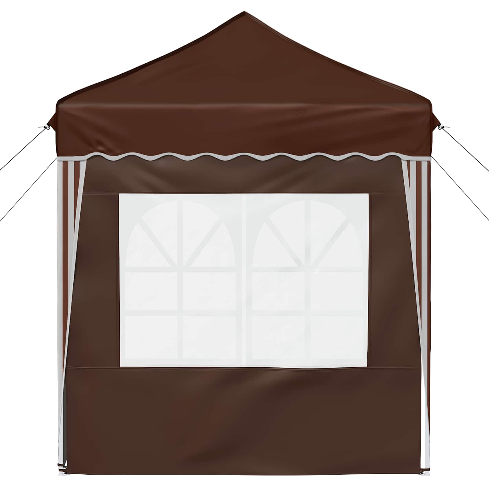 Pop-up Feesttent Bruin 195 x 195 x 245 cm Oxford Stof image 7