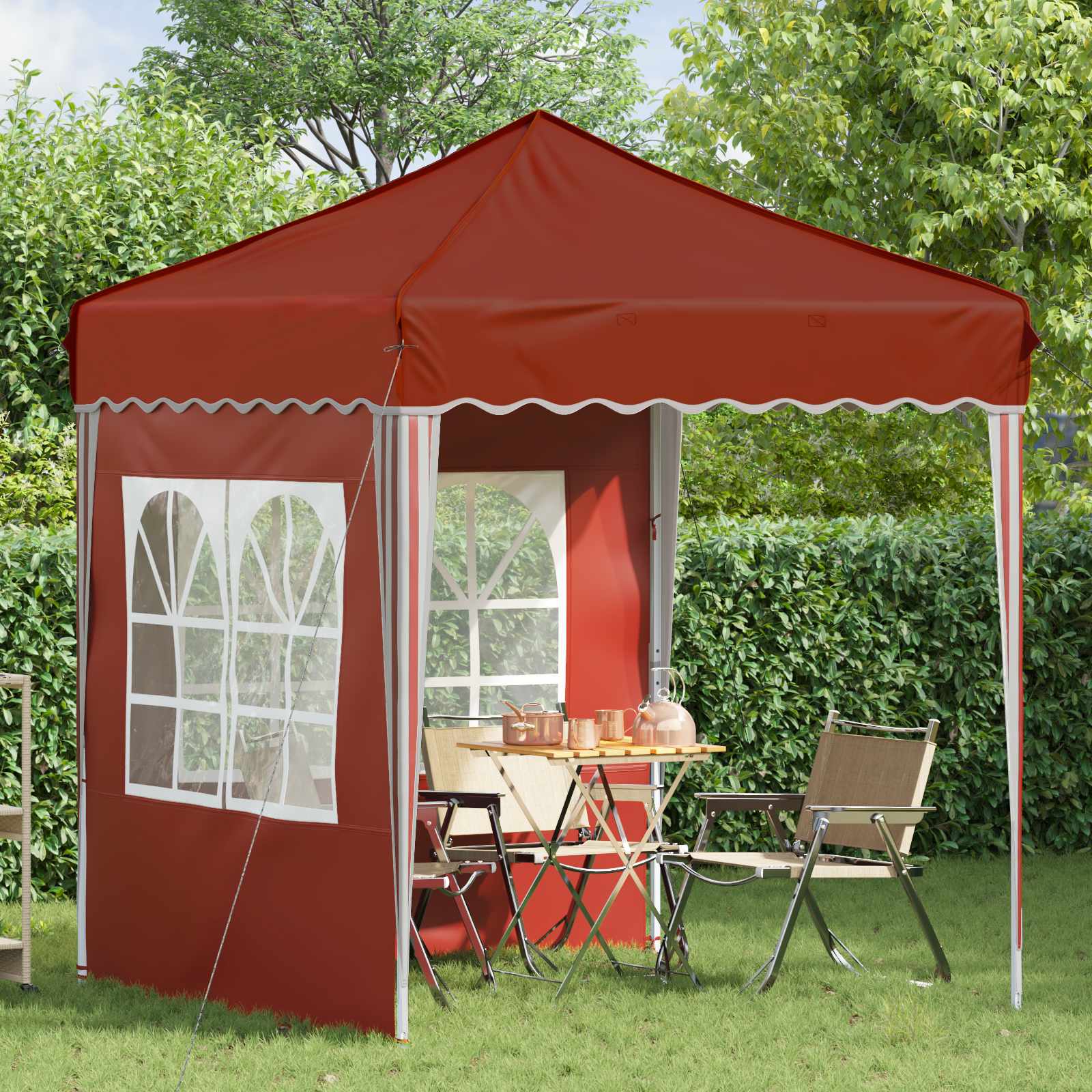 Pop-up Feesttent Terracotta 195 x 195 x 245 cm image 3