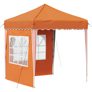 vidaXL &Uuml;hepuuline peotelk 195 x 195 x 245 cm Oranž Oxfordi kangas
