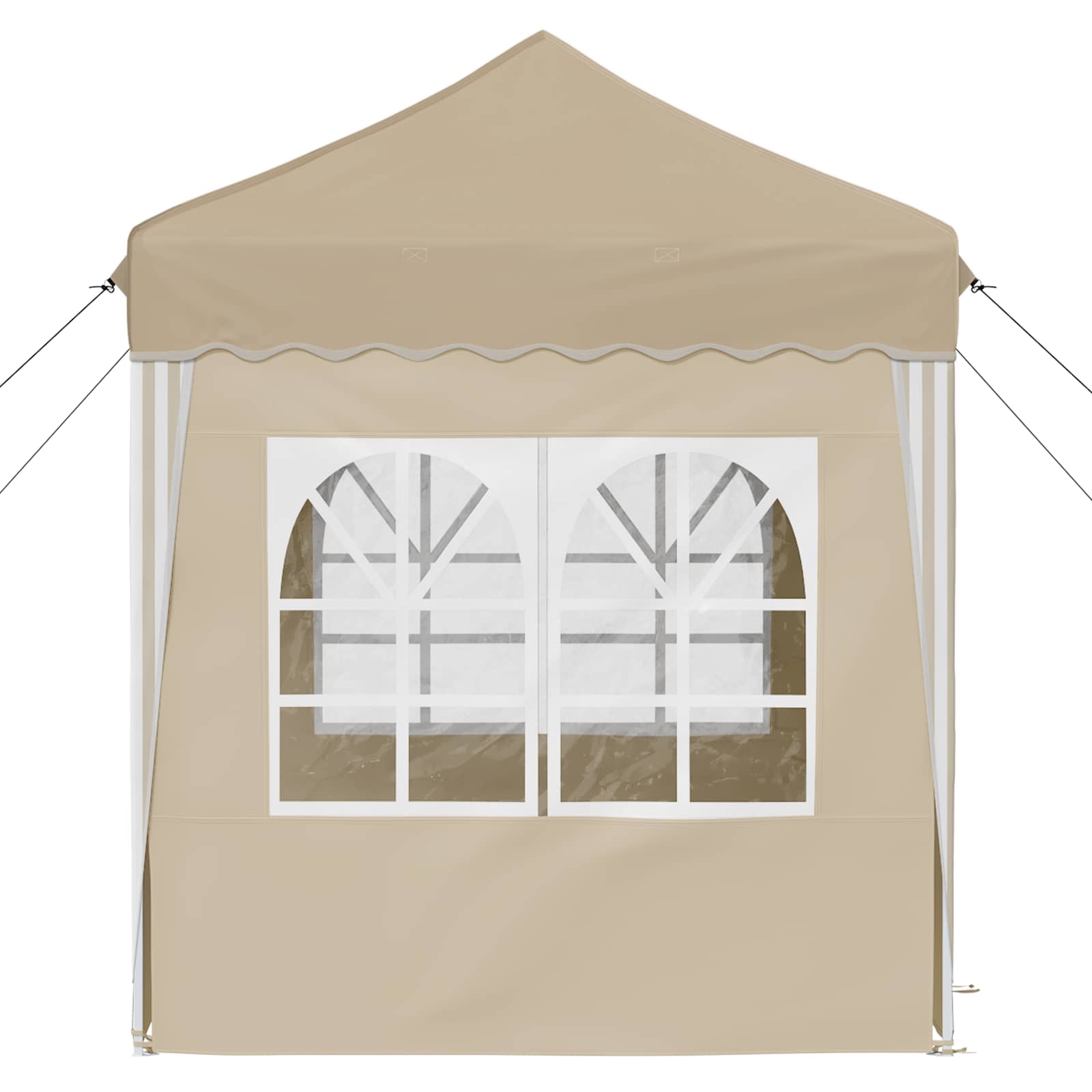 Zložljivi šotor za zabave krema 195 x 195 x 245 cm - slika 8