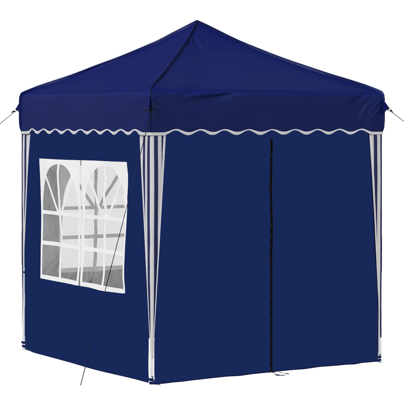 Pop-up Feesttent Blauw 195 x 195 x 245 cm Oxford Stof image 5