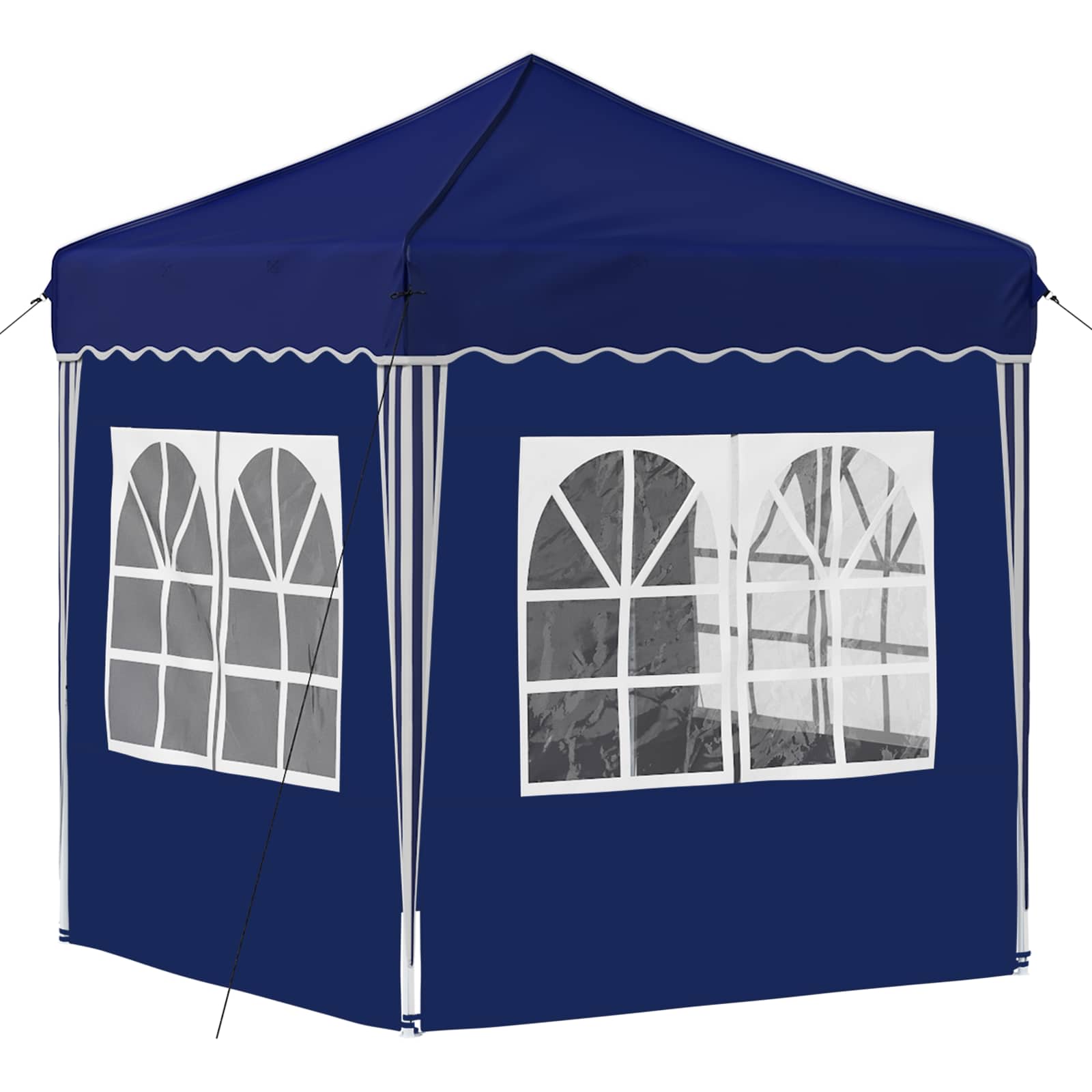 Pop-up Feesttent Blauw 195 x 195 x 245 cm Oxford Stof image 9