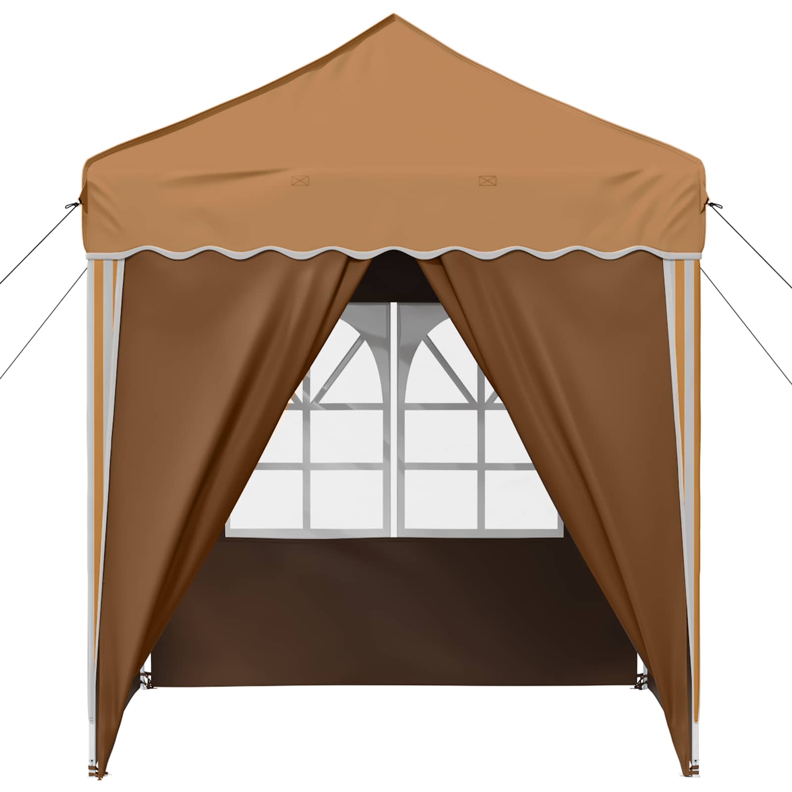 Pop-up Feesttent Beige 195 x 195 x 245 cm Oxford Stof image 7