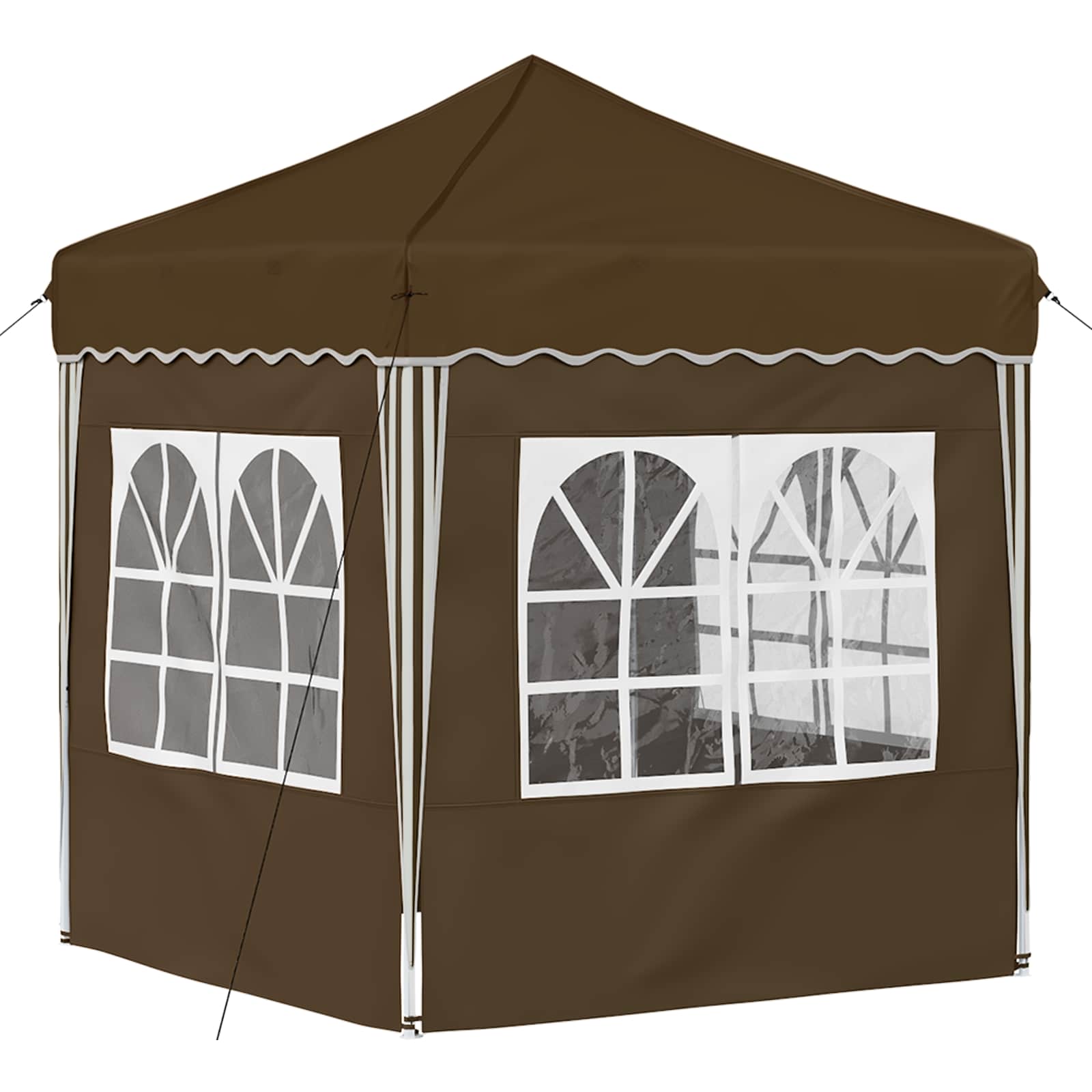 Zložljivi šotor za zabave Taupe 195 x 195 x 245 cm - slika 9