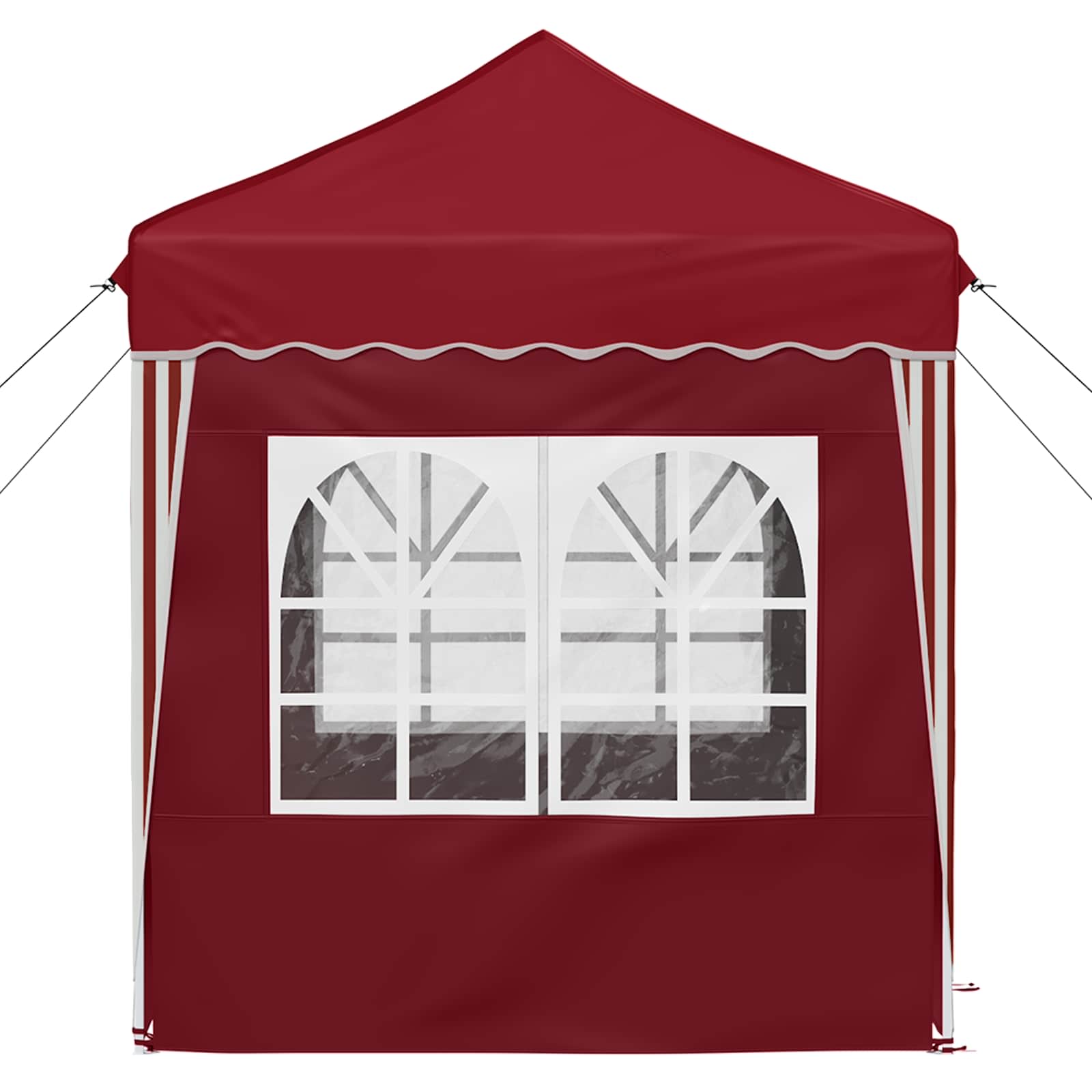 Pop-up Feesttent Bordeauxrood 195 x 195 x 245 cm Oxford Stof image 8