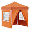 vidaXL &Uuml;hepuuline peotelk 195 x 195 x 245 cm Oranž Oxfordi kangas