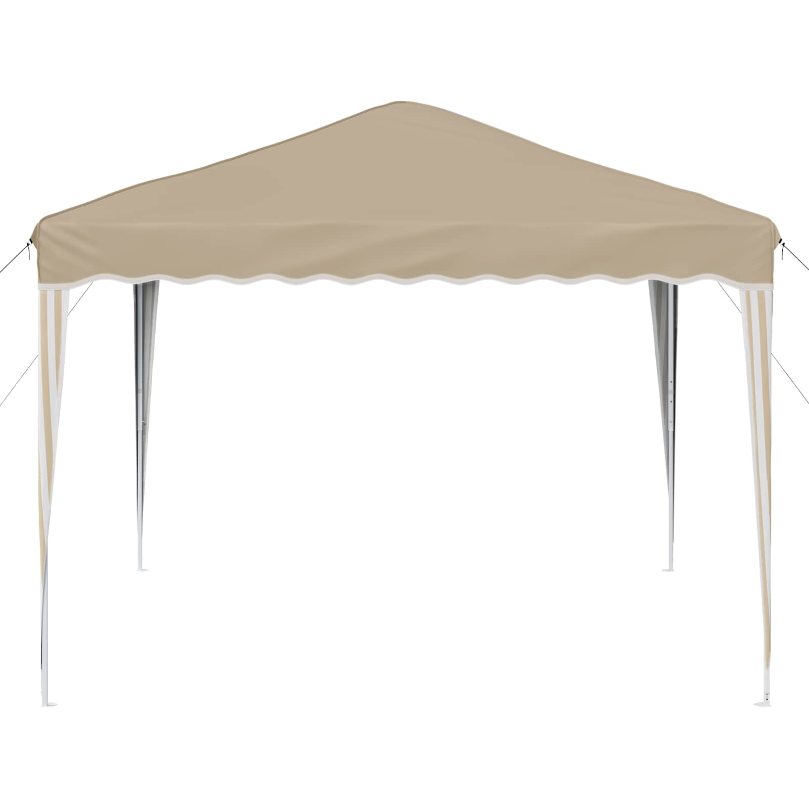 Zložljivi šotor za zabave krema 288 x 288 x 245 cm - slika 6