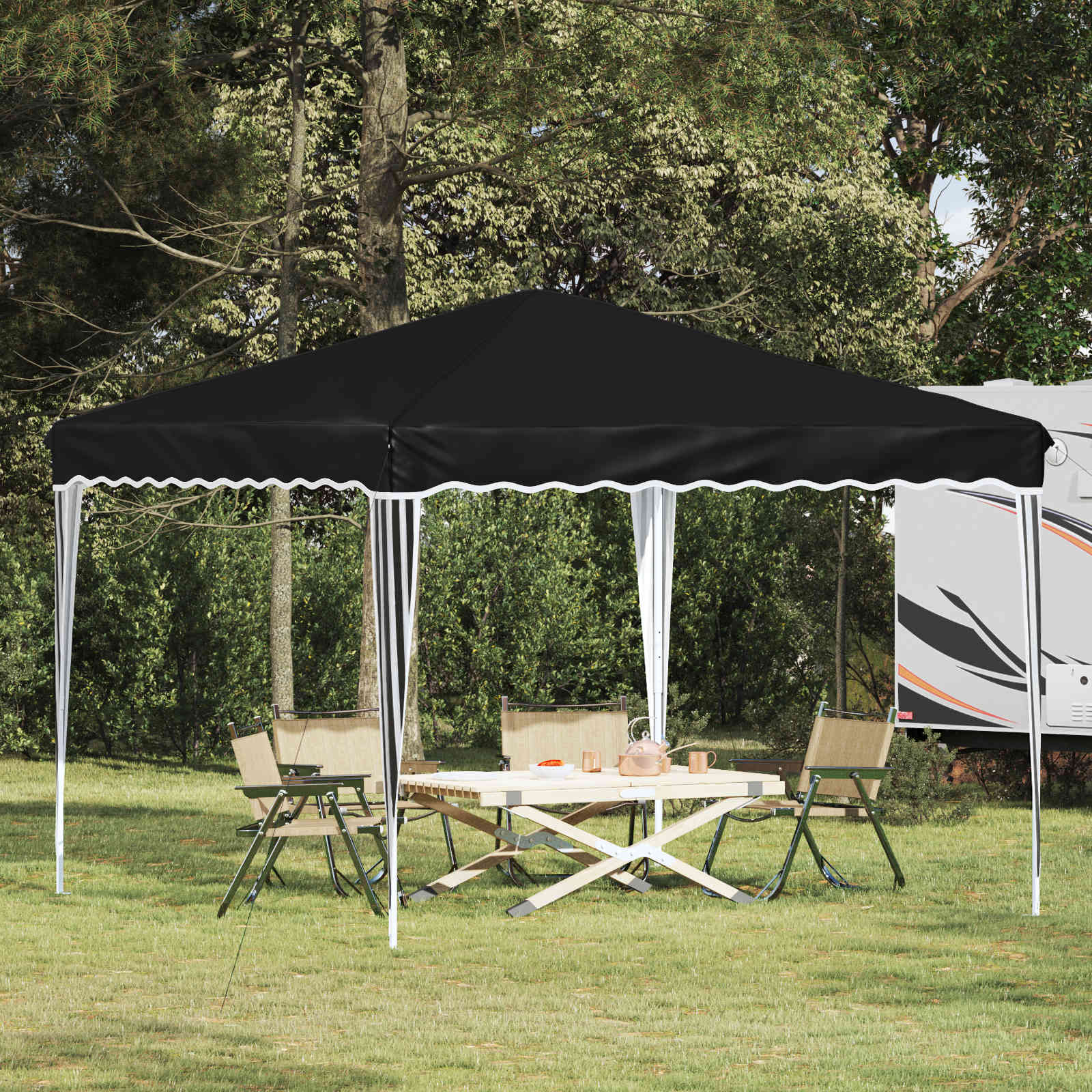 vidaXL Cort de Petrecere Pop-up Antracit 288 x 288 x 245 cm