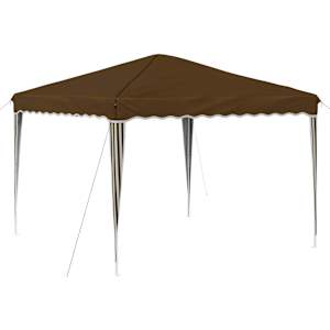 vidaXL &Uuml;hepuuline peotelk 288 x 288 x 245 cm Pruunikashall