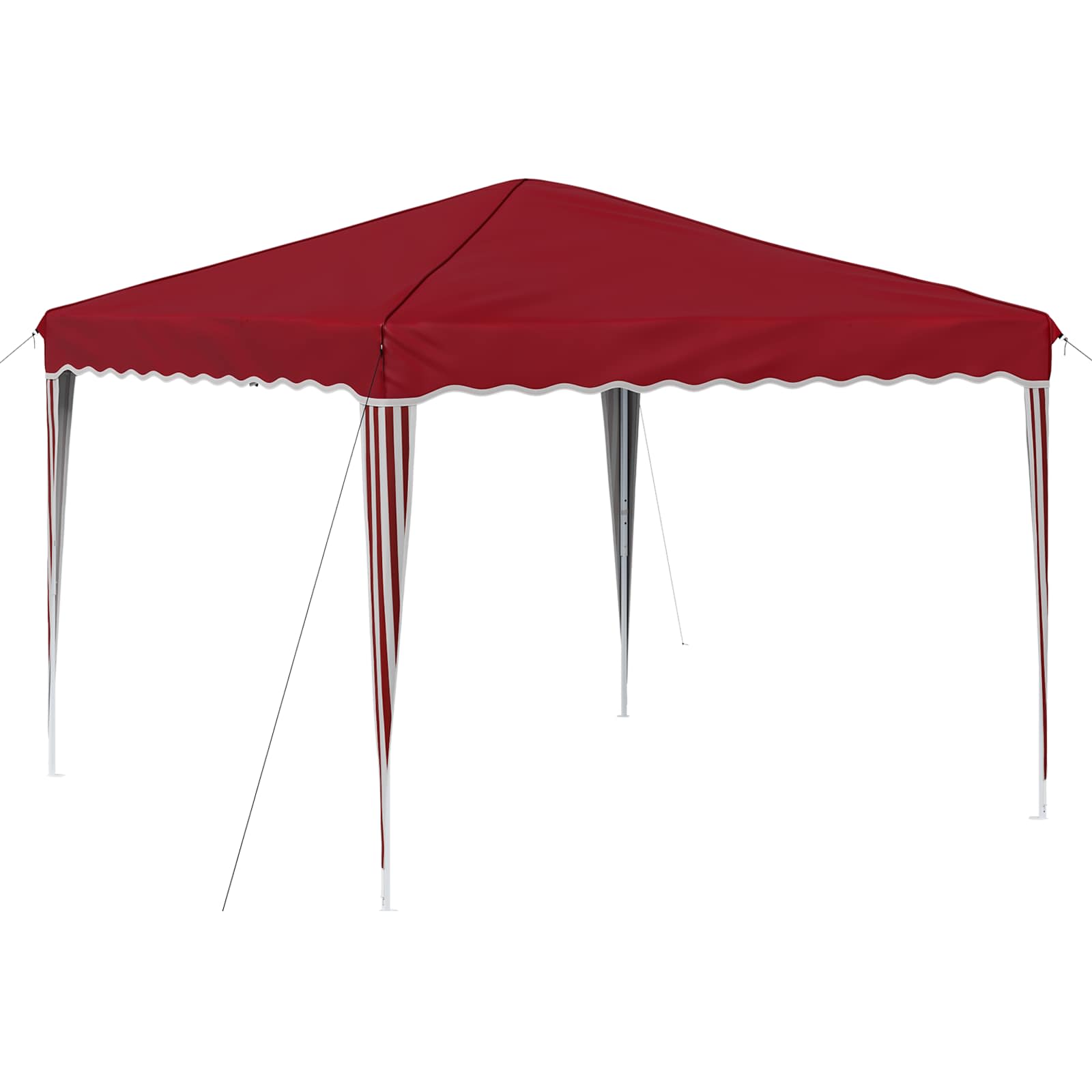 Pop-up Feesttent Bordeauxrood 288 x 288 x 245 cm Oxford Stof image 2