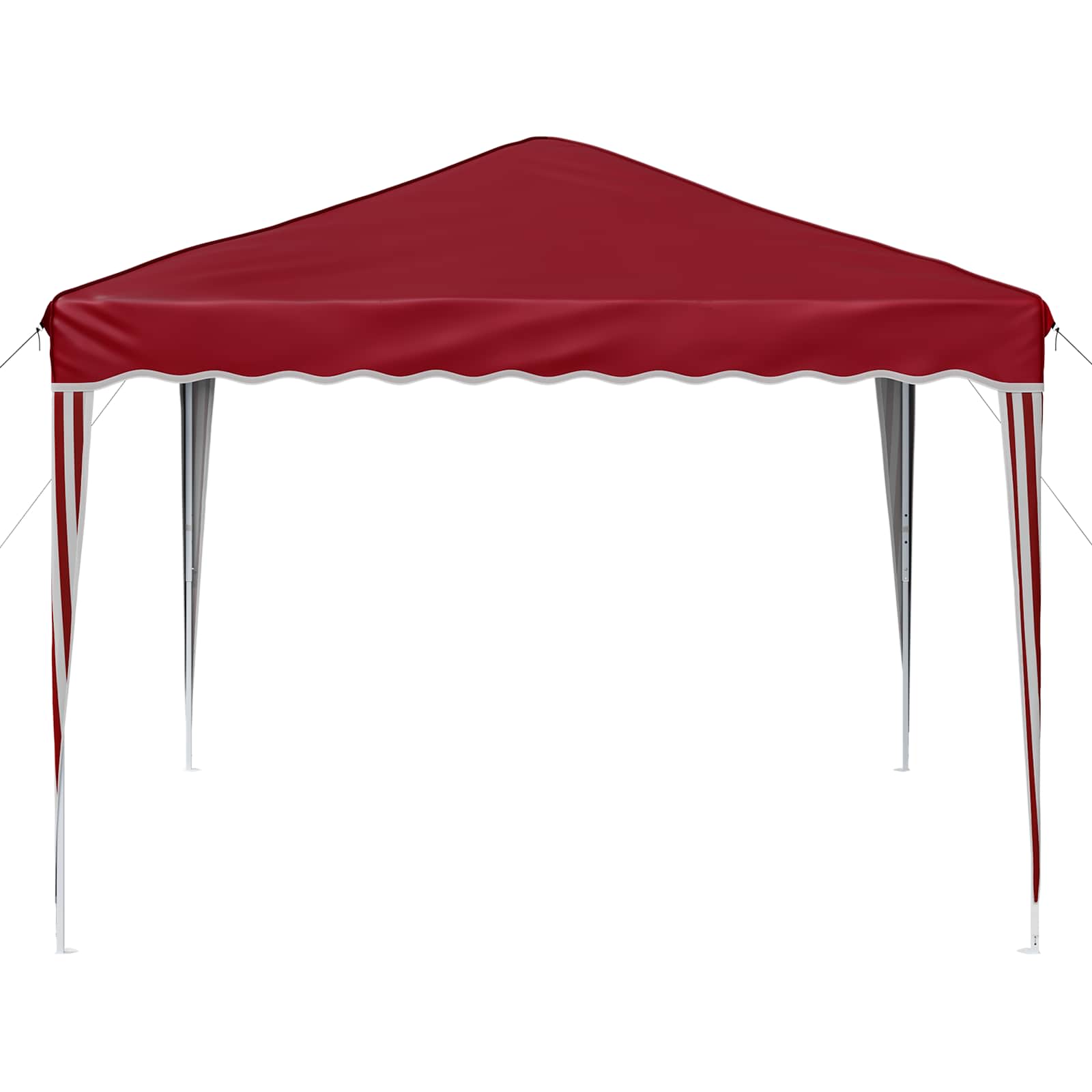Pop-up Feesttent Bordeauxrood 288 x 288 x 245 cm Oxford Stof image 6