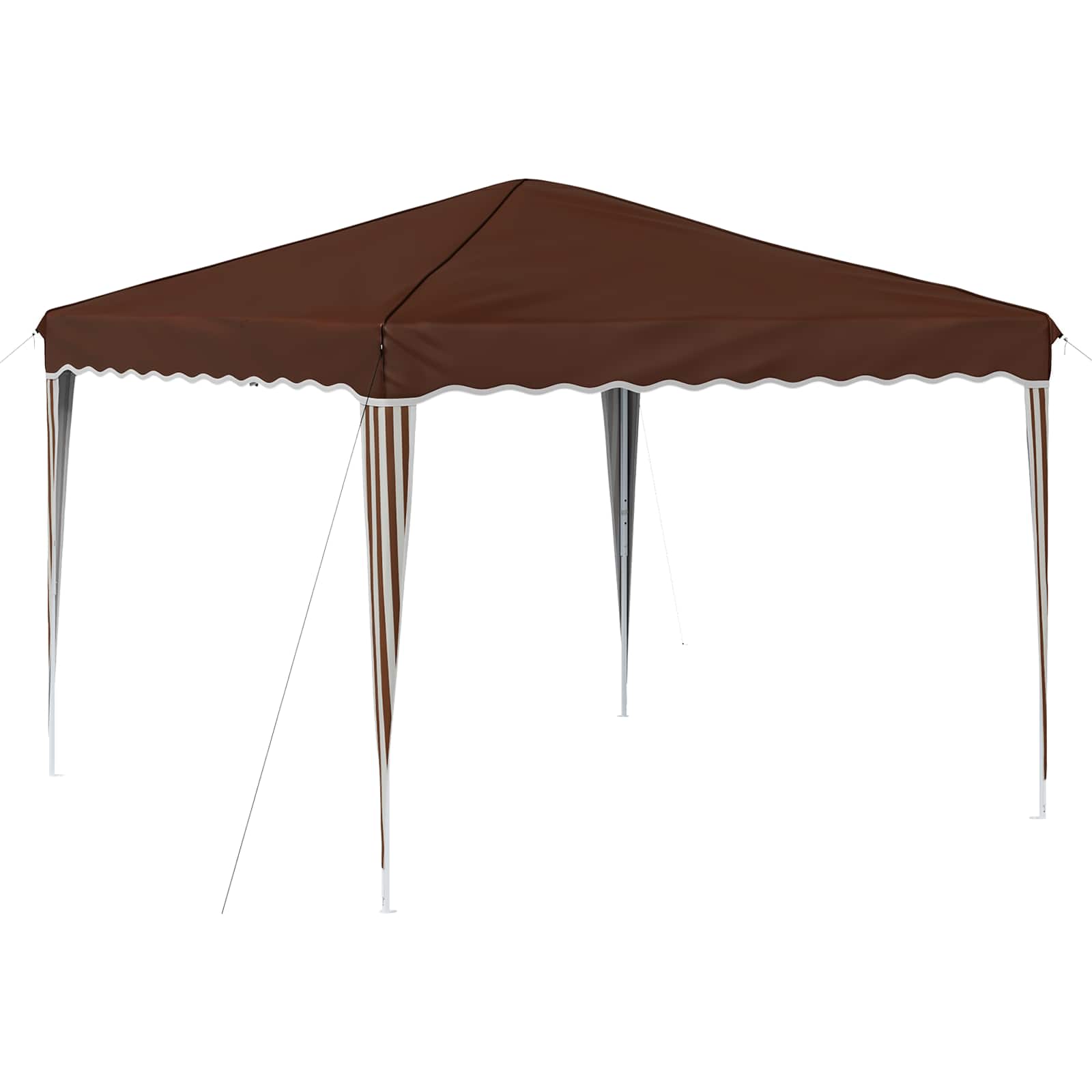 Pop-up Feesttent Bruin 288 x 288 x 245 cm Oxford Stof image 2