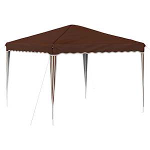 vidaXL &Uuml;hepuuline peotelk 288 x 288 x 245 cm Pruun Oxfordi kangas