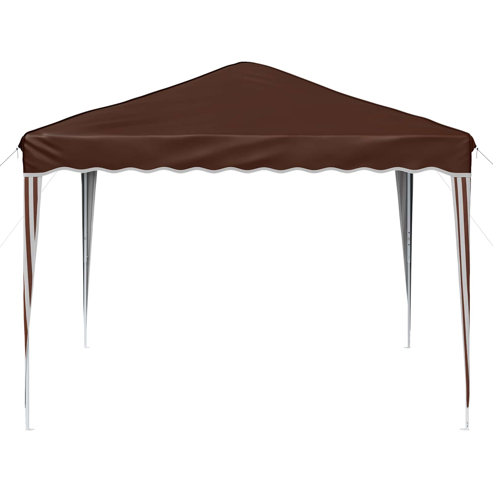 Pop-up Feesttent Bruin 288 x 288 x 245 cm Oxford Stof image 6