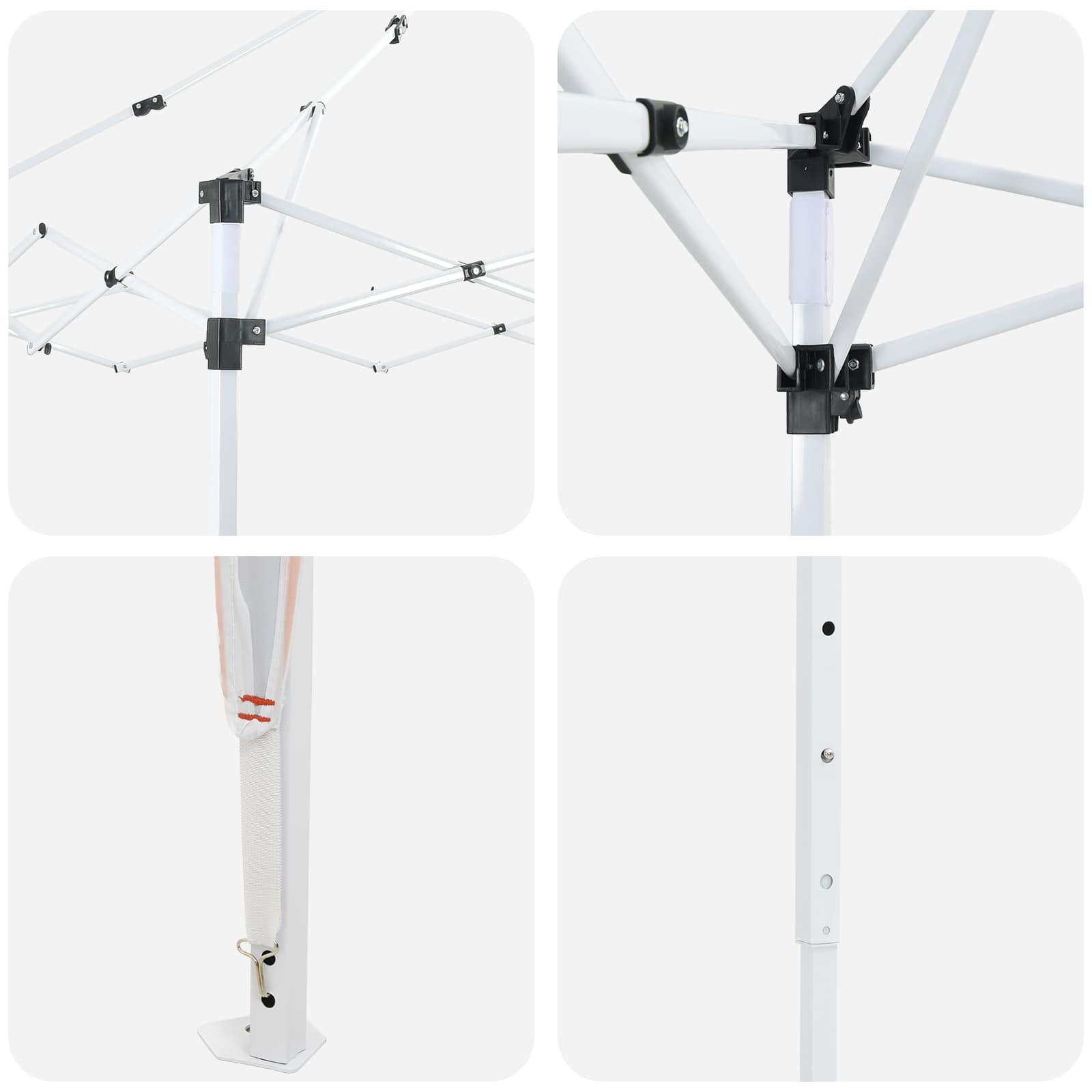 Pop-up Feesttent Terracotta 288 x 288 x 245 cm Oxford Stof image 10