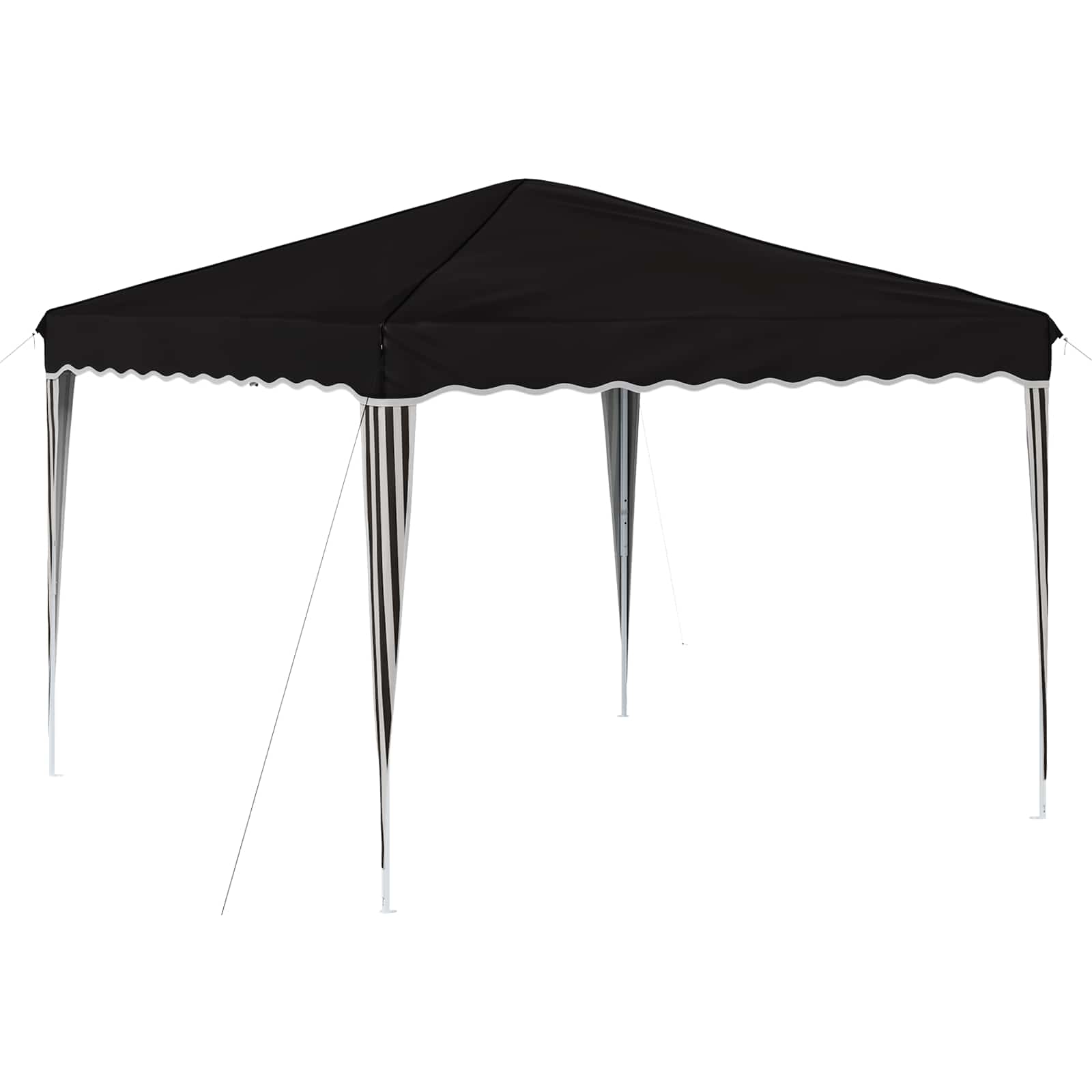 Pop-up Feesttent Zwart 288 x 288 x 245 cm Oxford Stof image 2