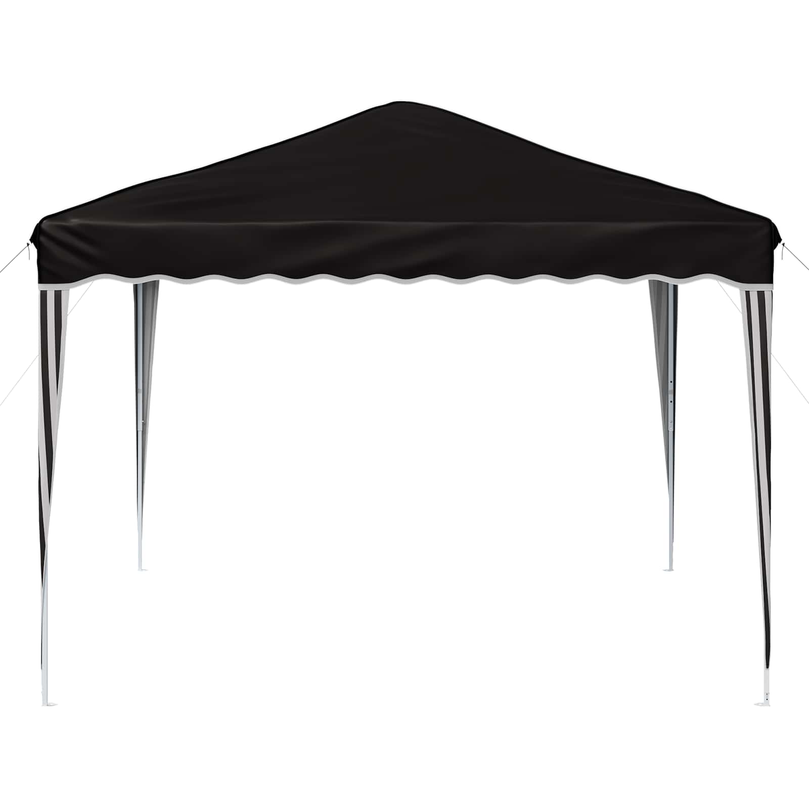 Pop-up Feesttent Zwart 288 x 288 x 245 cm Oxford Stof image 6