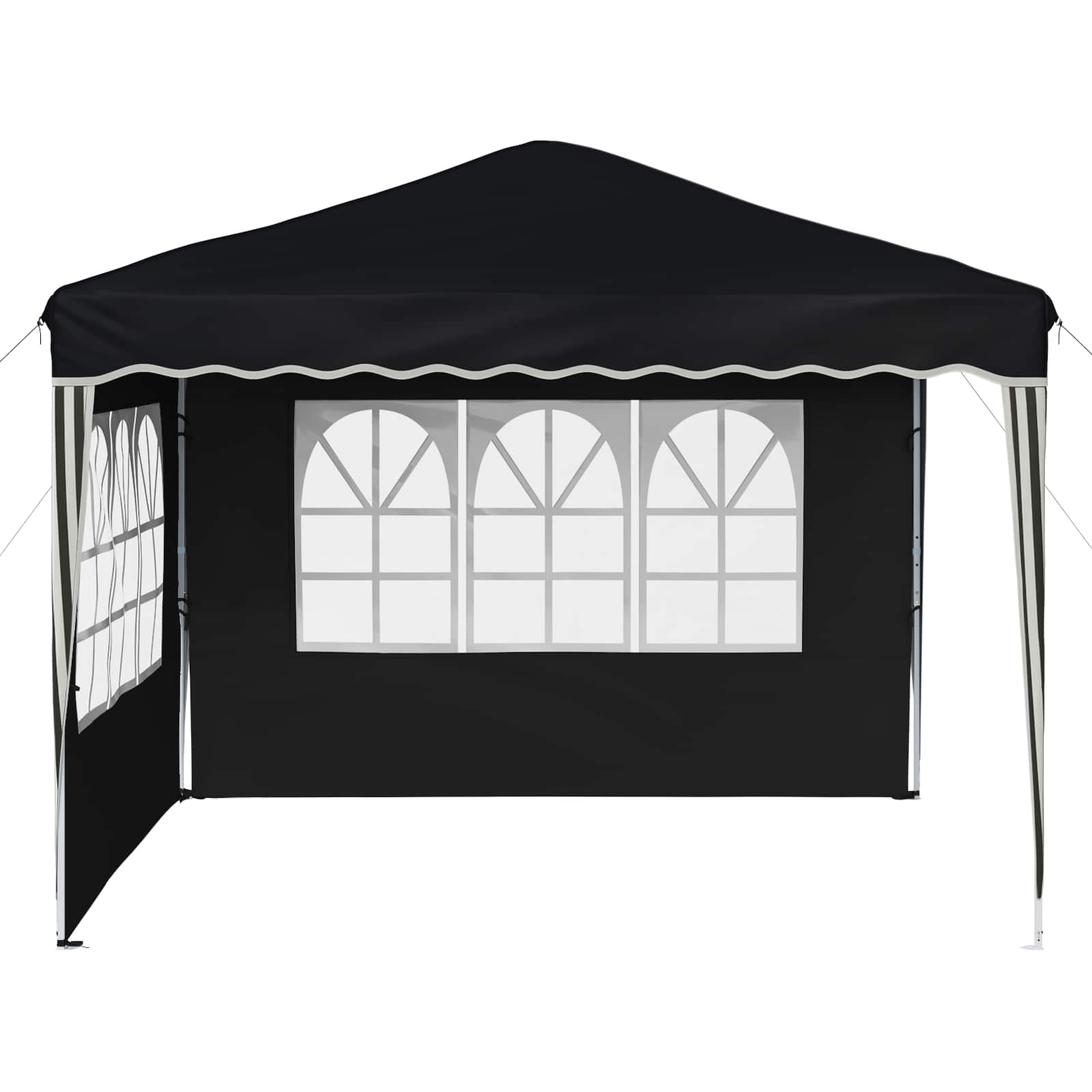 Pop-up Feesttent Antraciet 288 x 288 x 245 cm Oxford Stof image 6