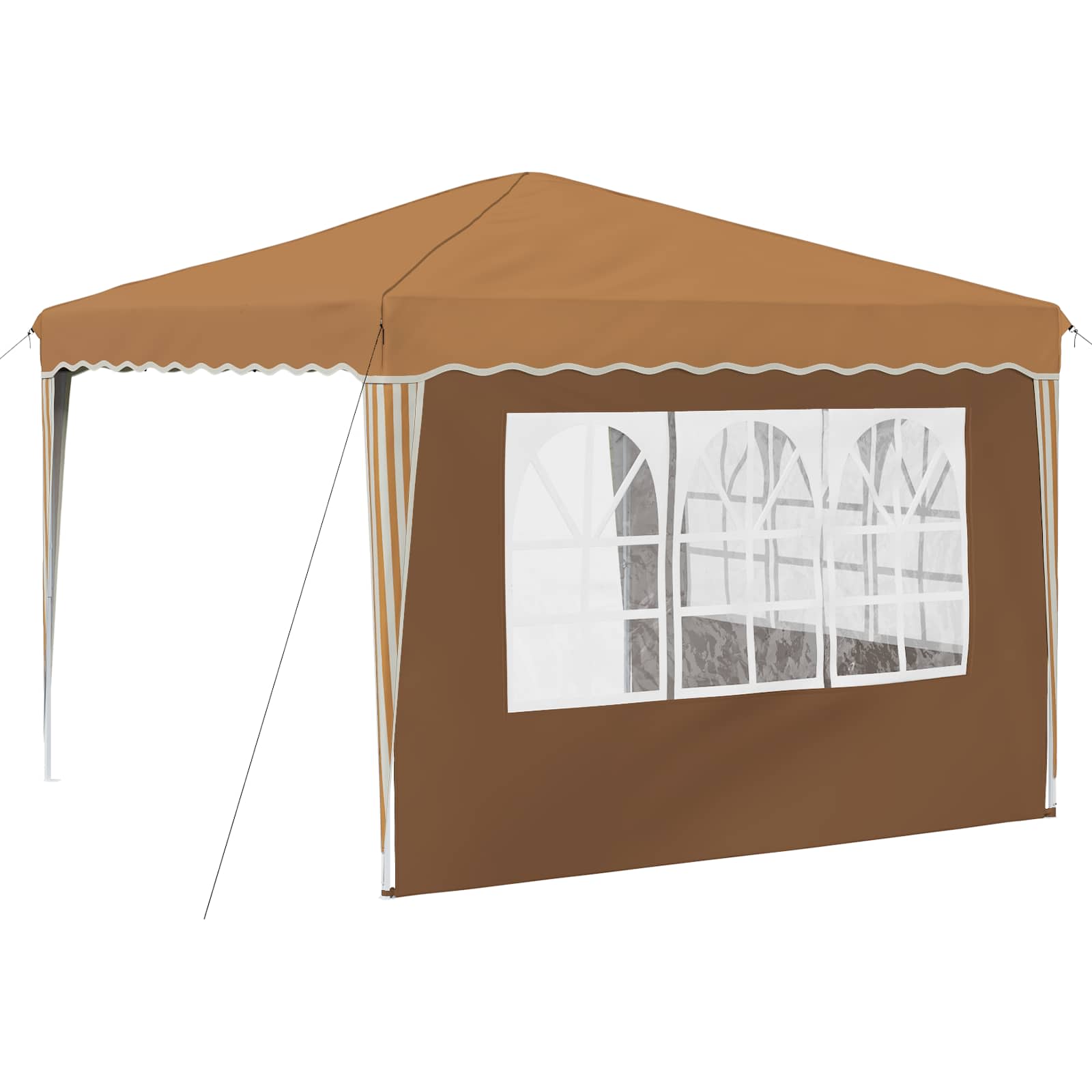 Pop-up Feesttent Beige 288 x 288 x 245 cm Oxford Stof image 8
