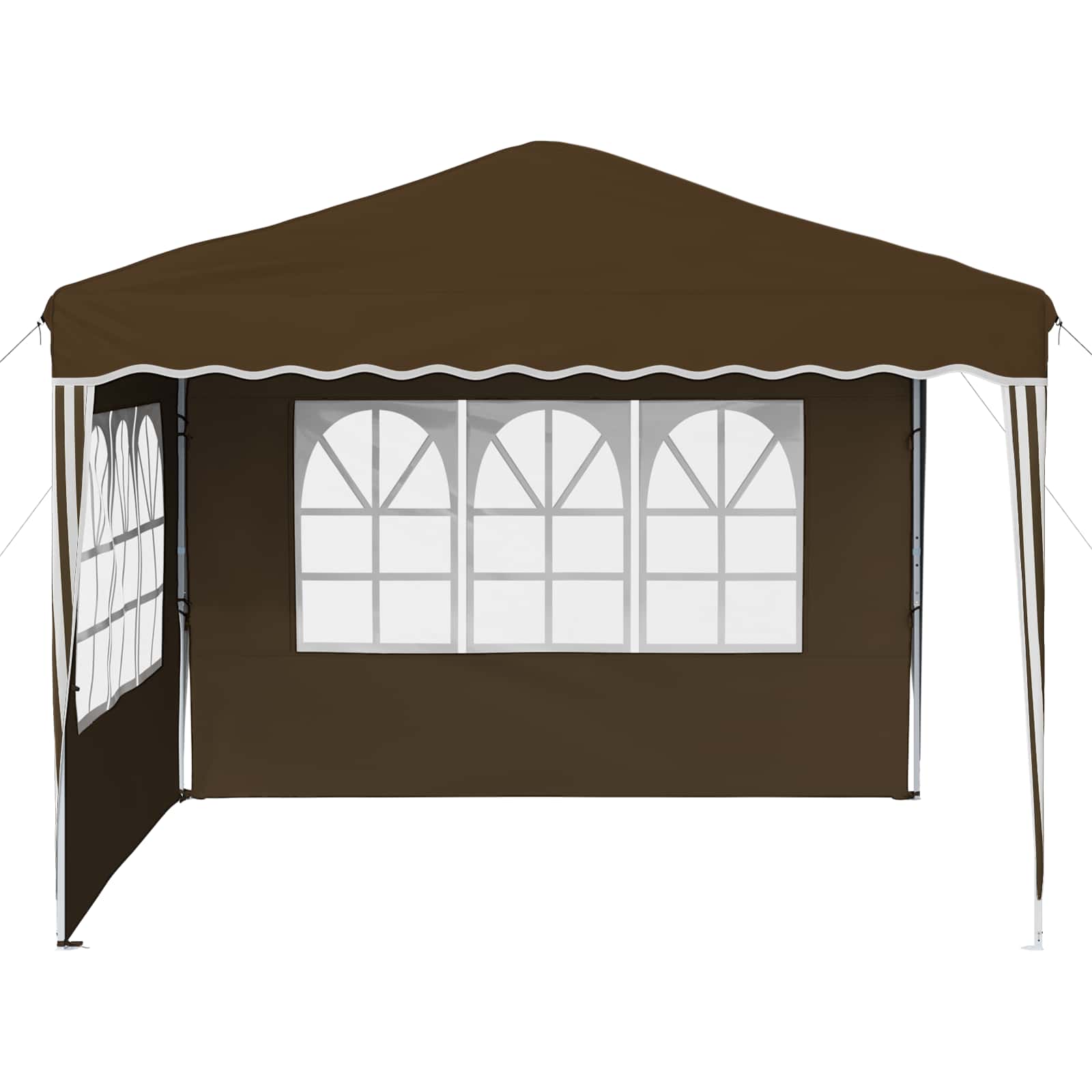 Pop-up Feesttent Taupe 288 x 288 x 245 cm Oxford Stof image 6