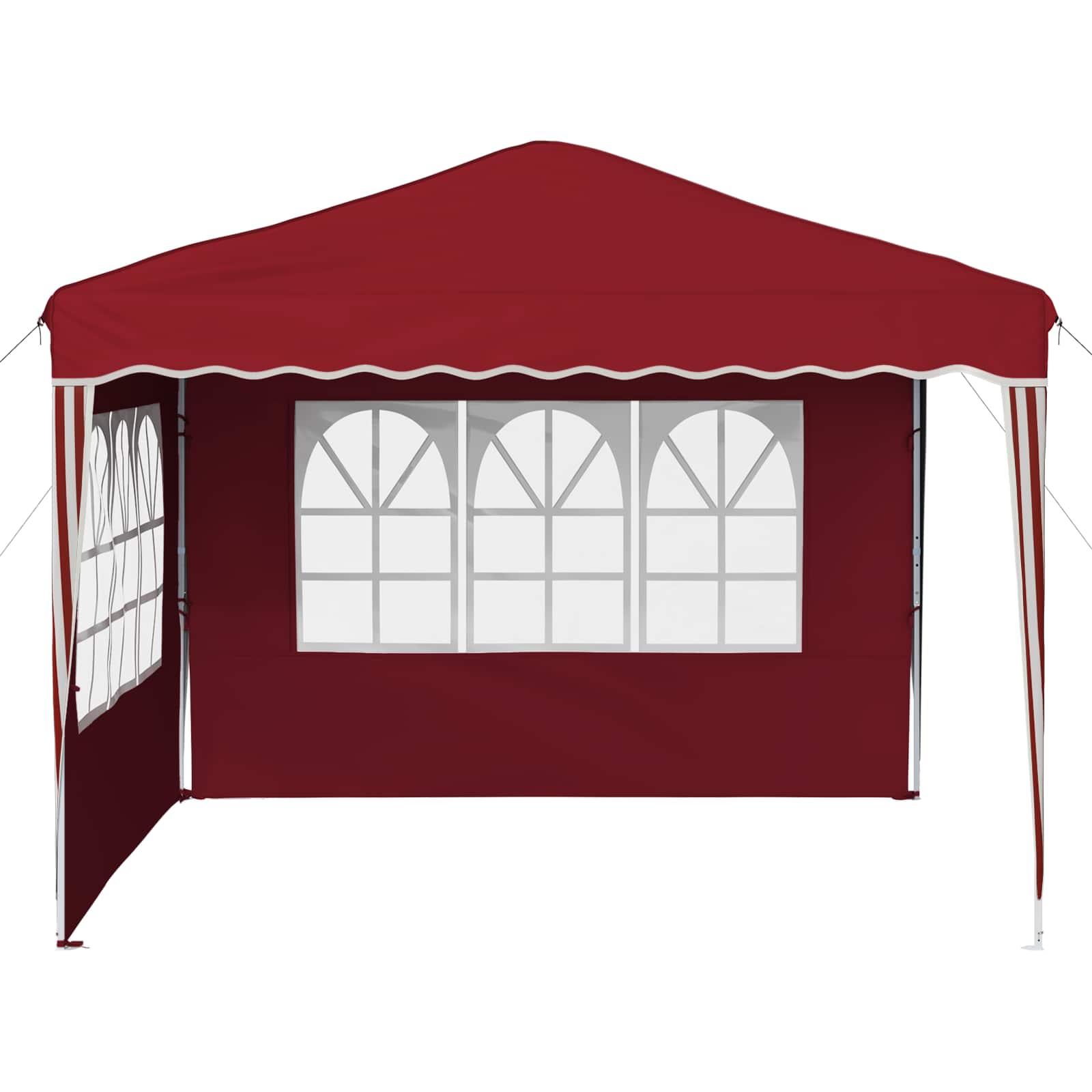 Pop-up Feesttent Bordeauxrood 288 x 288 x 245 cm Oxford Stof image 6
