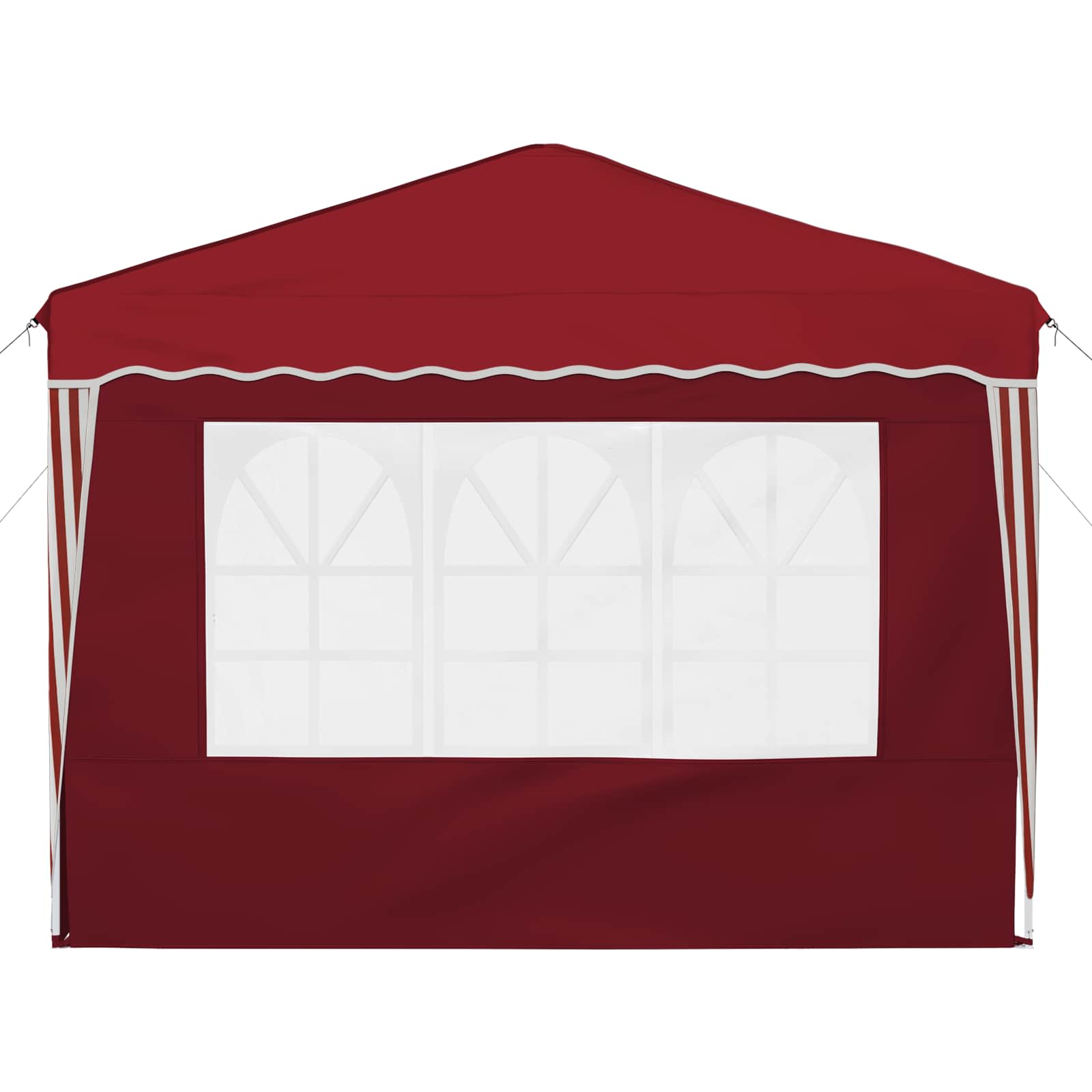 Pop-up Feesttent Bordeauxrood 288 x 288 x 245 cm Oxford Stof image 7