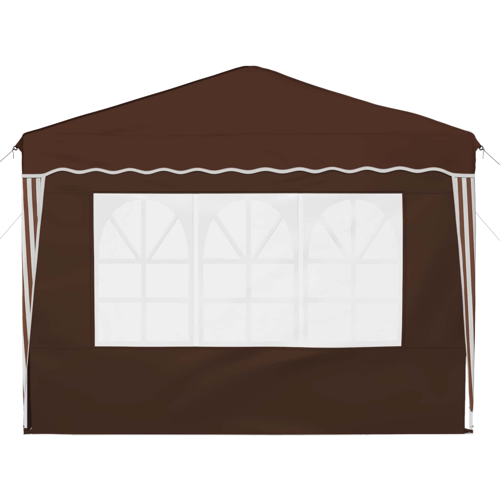 Pop-up Feesttent Bruin 288 x 288 x 245 cm Oxford Stof image 7
