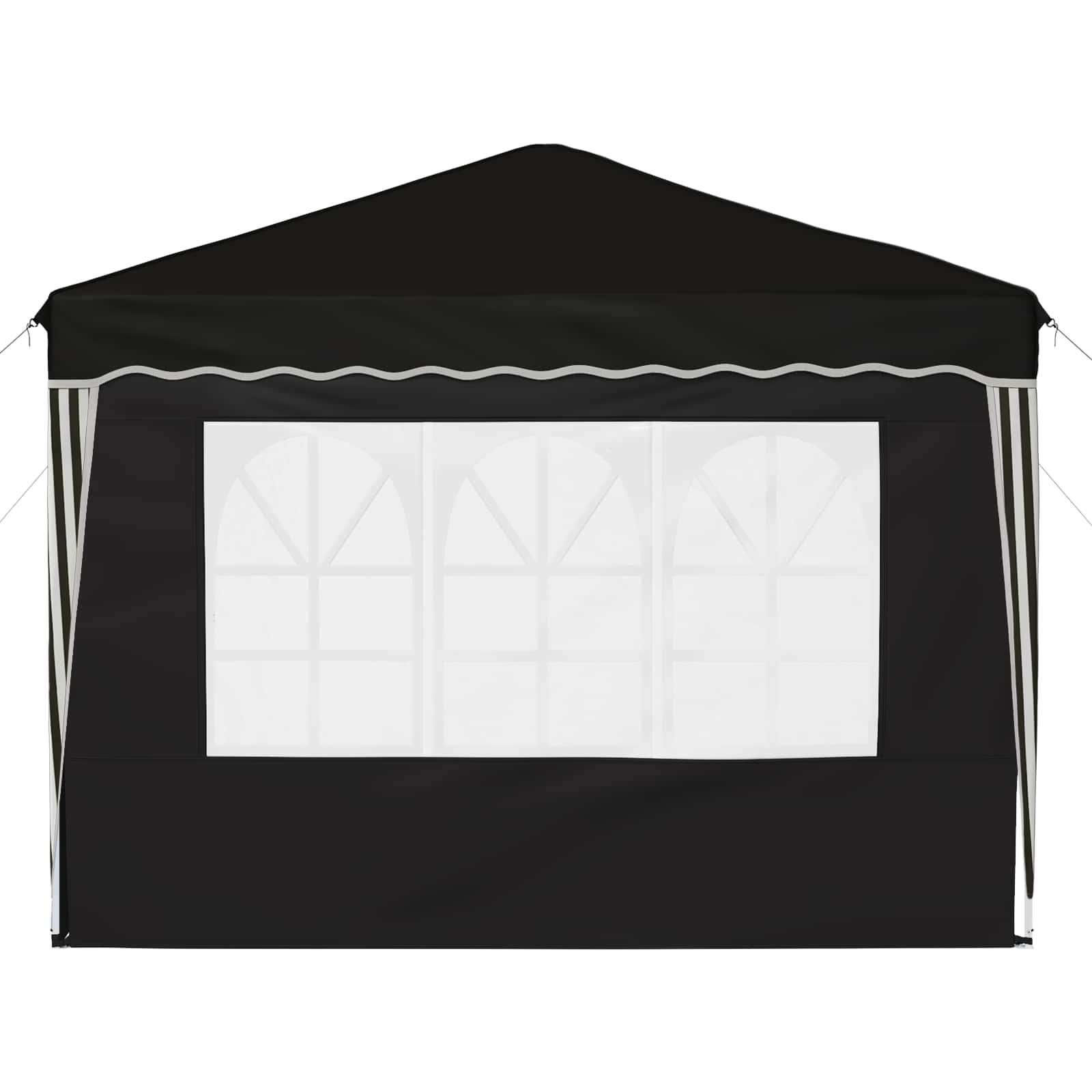 Pop-up Feesttent Zwart 288 x 288 x 245 cm Oxford Stof image 7