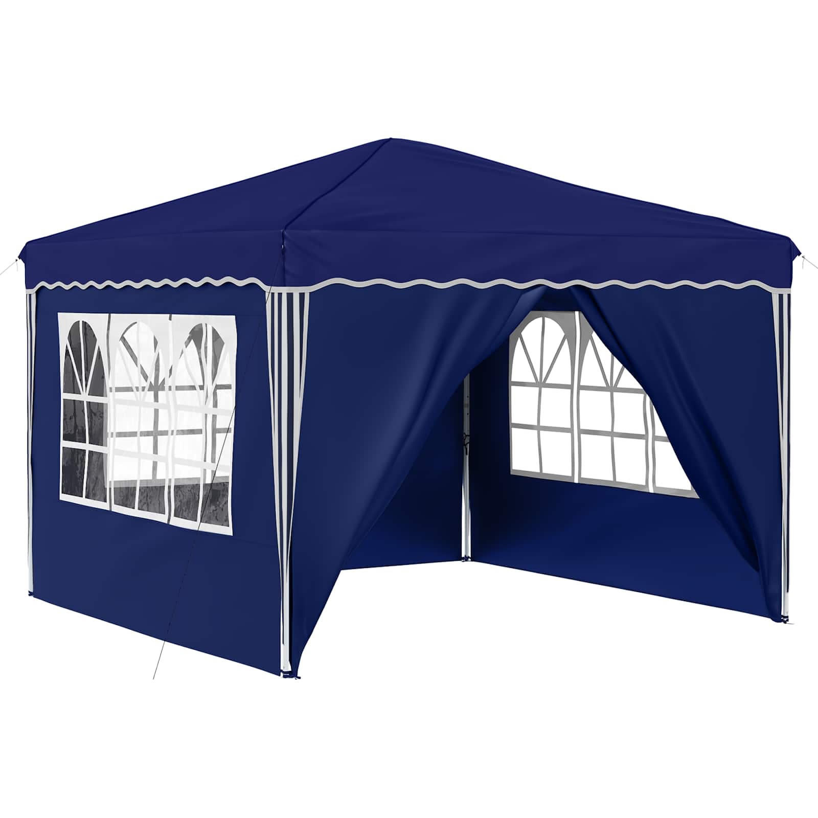 Pop-up Feesttent Blauw 288 x 288 x 245 cm Oxford Stof image 2