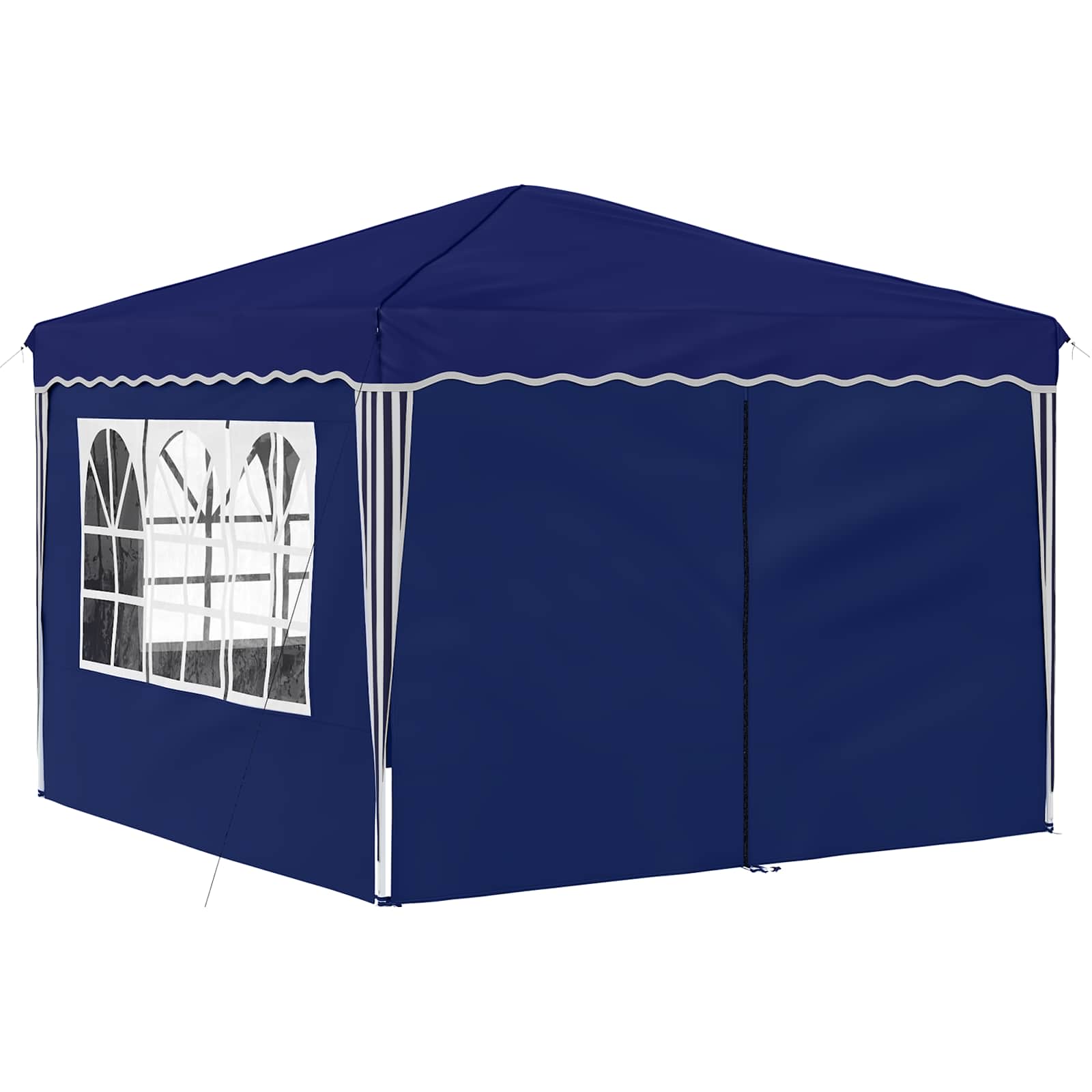 Pop-up Feesttent Blauw 288 x 288 x 245 cm Oxford Stof image 5