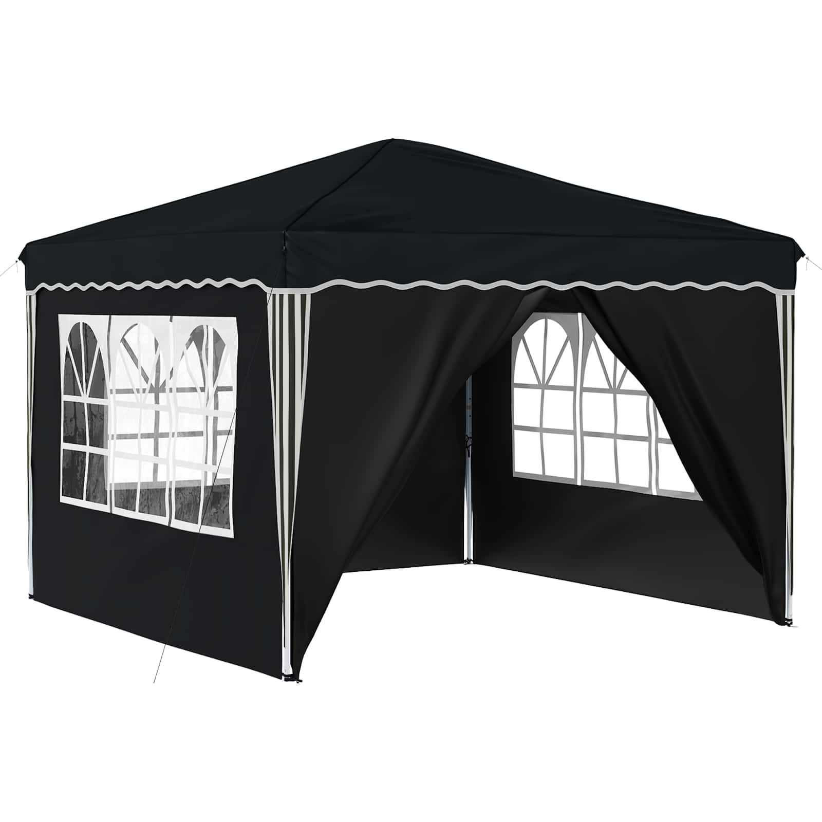 Pop-up Feesttent Antraciet 288 x 288 x 245 cm Oxford Stof image 2
