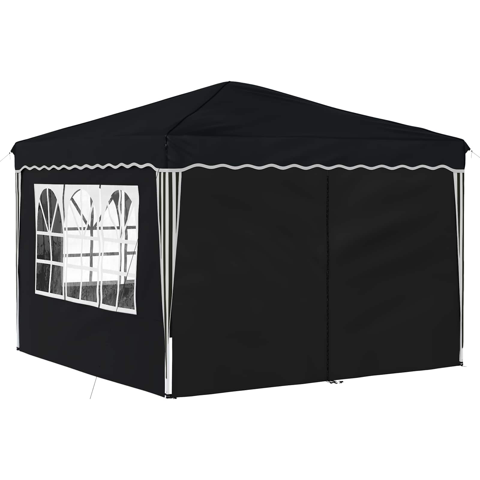 Pop-up Feesttent Antraciet 288 x 288 x 245 cm Oxford Stof image 5