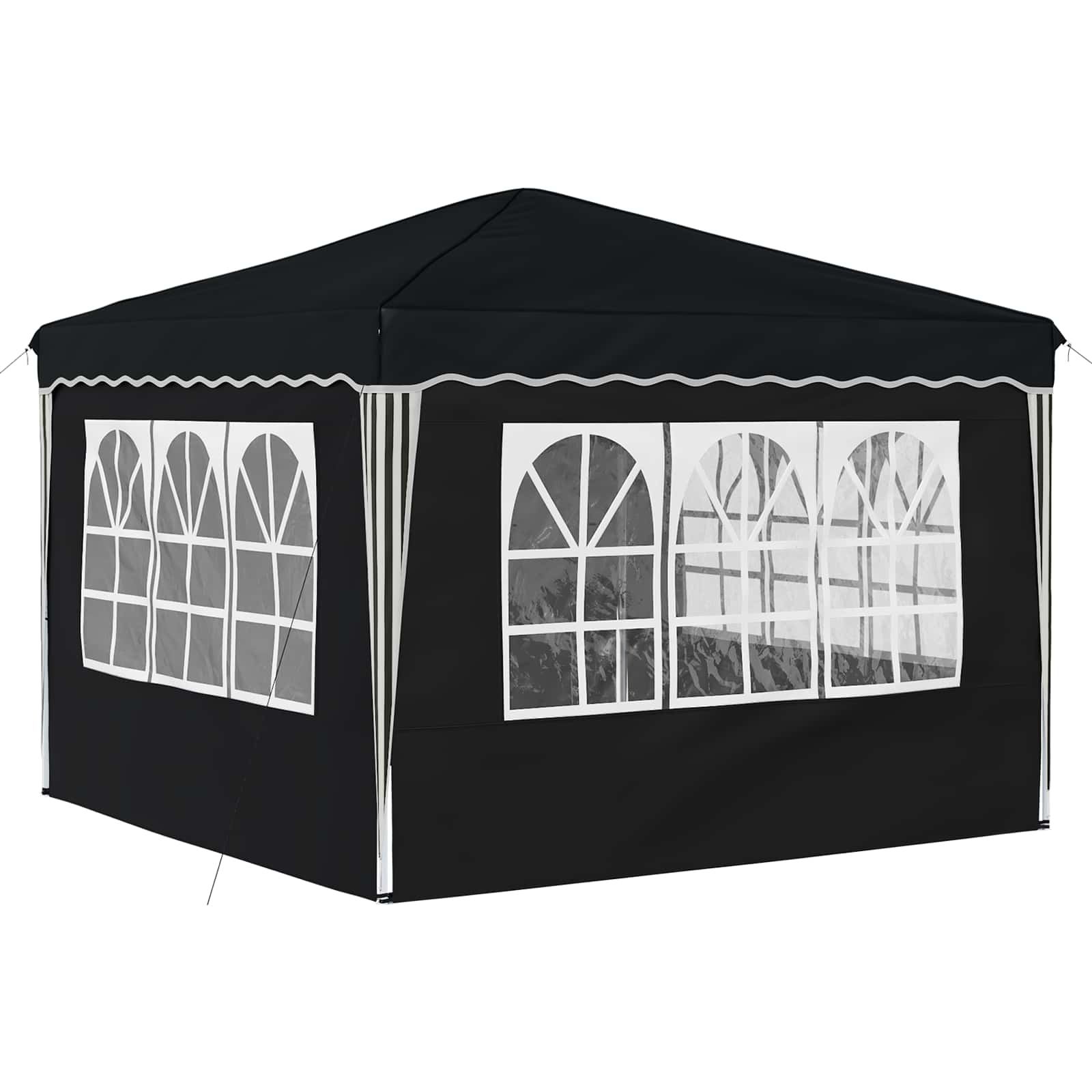 Pop-up Feesttent Antraciet 288 x 288 x 245 cm Oxford Stof image 9