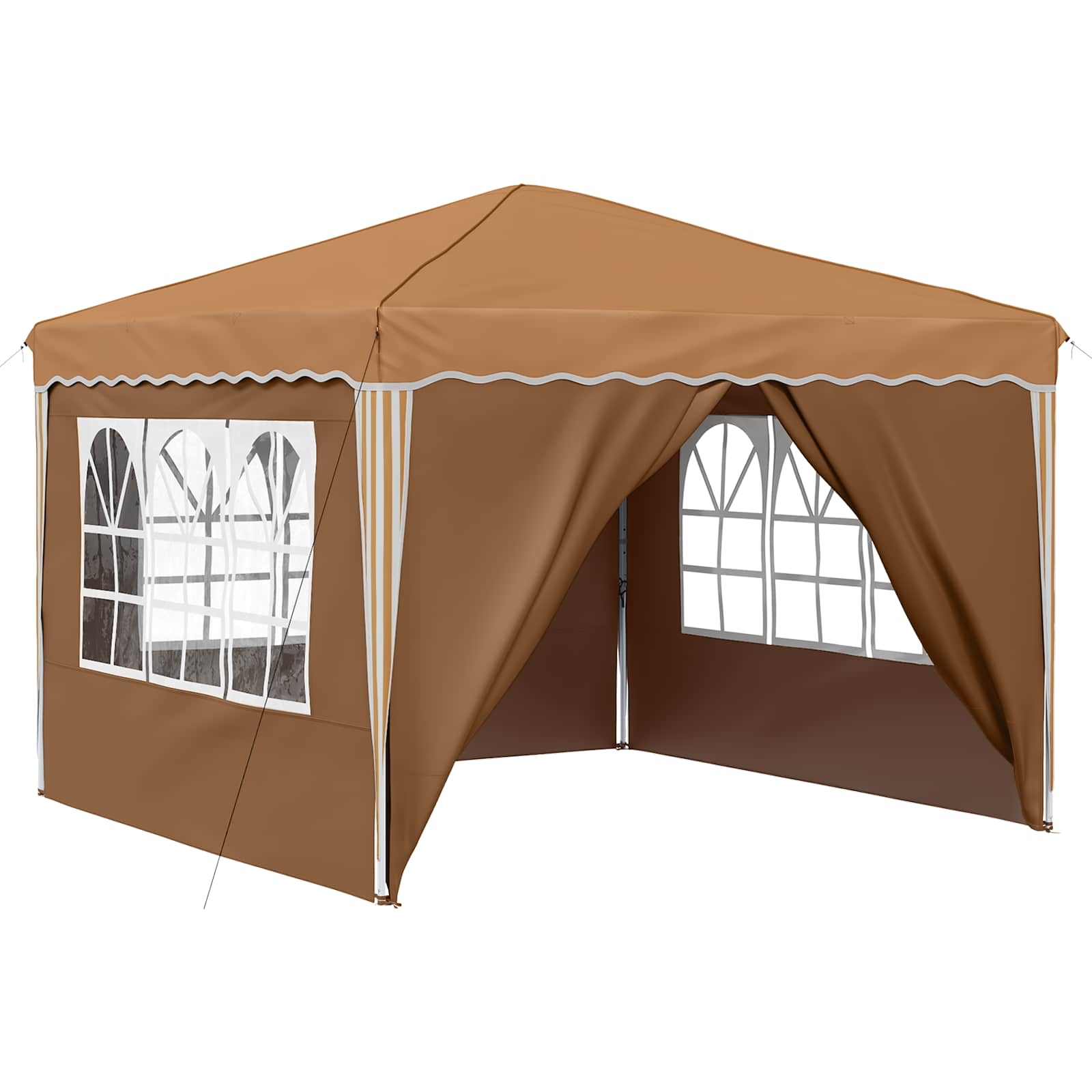Pop-up Feesttent Beige 288 x 288 x 245 cm Oxford Stof image 2