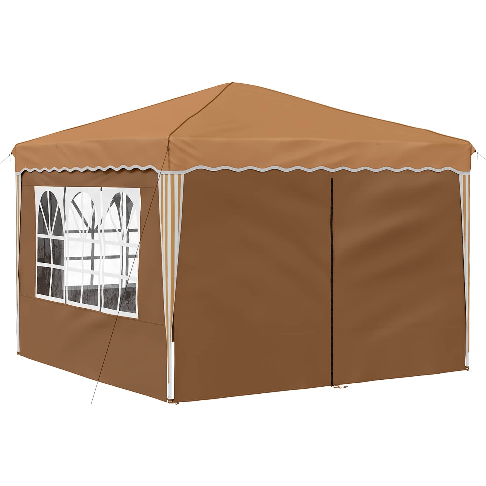 Pop-up Feesttent Beige 288 x 288 x 245 cm Oxford Stof image 5