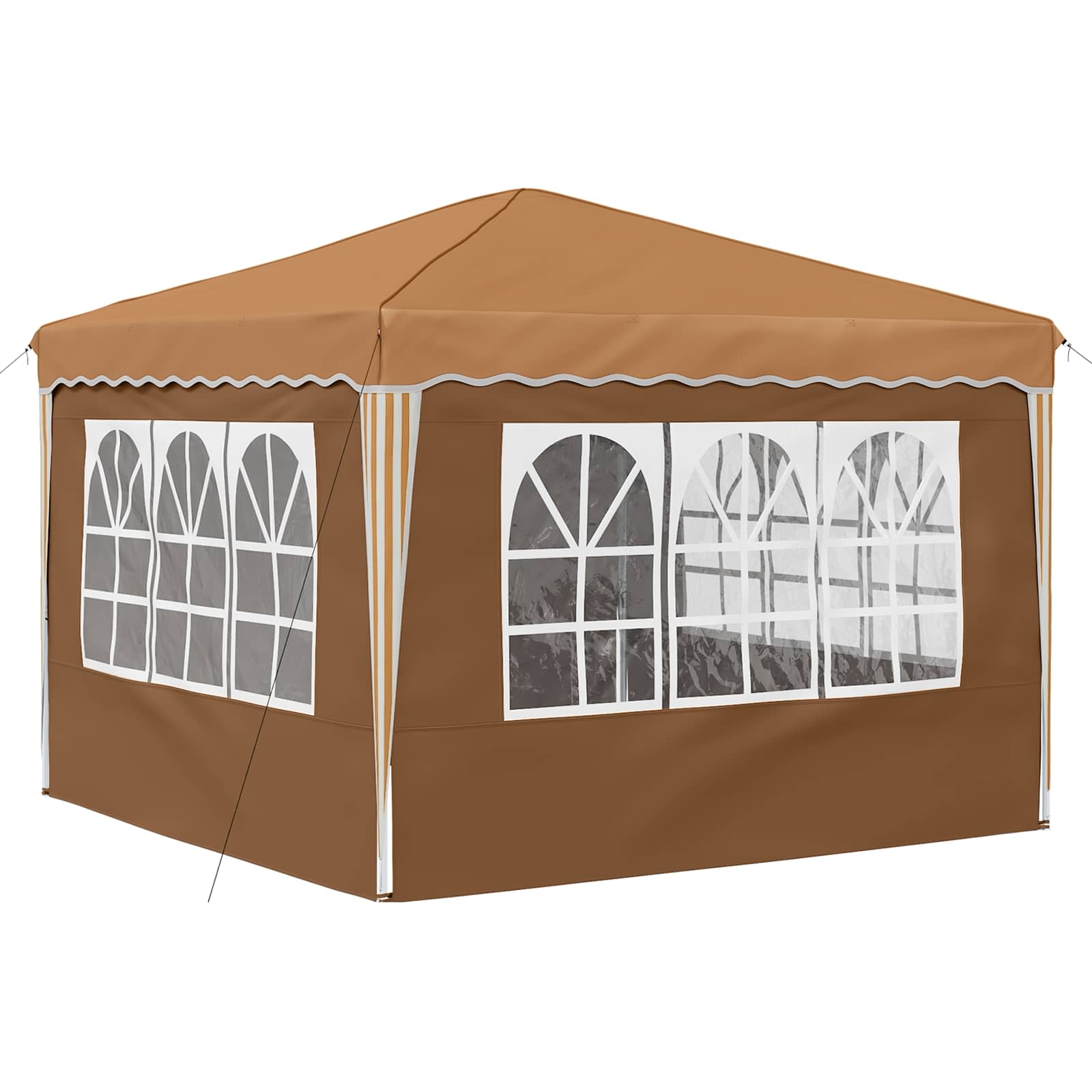 Pop-up Feesttent Beige 288 x 288 x 245 cm Oxford Stof image 9