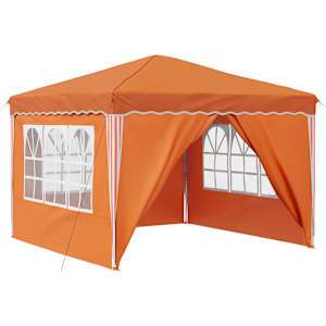 vidaXL &Uuml;hepuuline peotelk 288 x 288 x 245 cm Oranž Oxfordi kangas