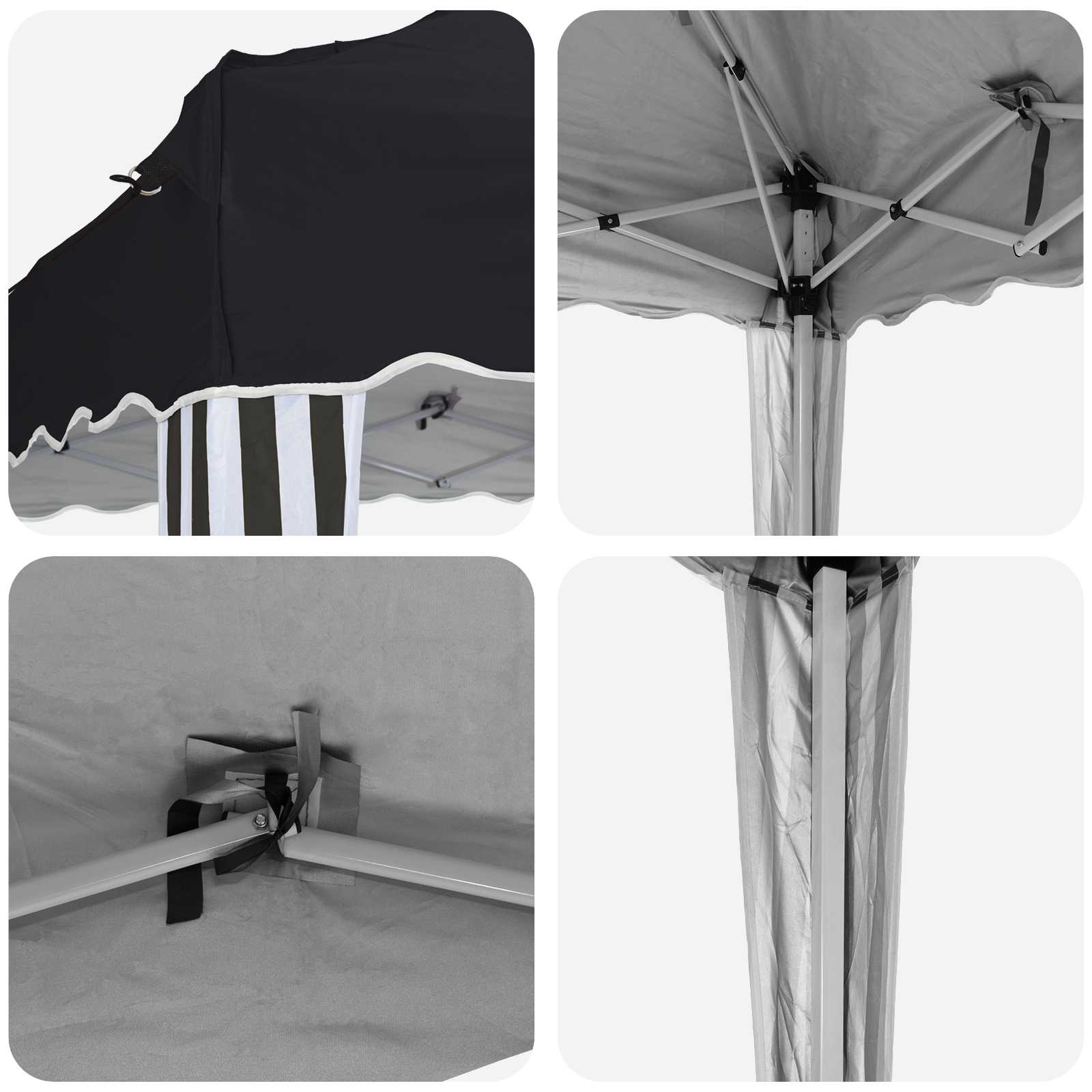 Pop-up Feesttent 575 x 290 x 245 cm Antracietkleurig image 9