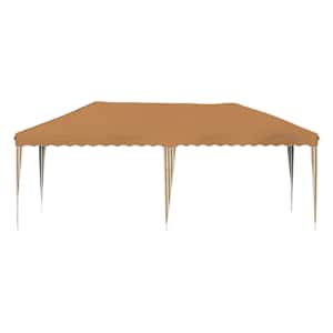 Párty stan s výsuvným stánkem 575 x 290 x 245 cm Béžová - obrázek 5