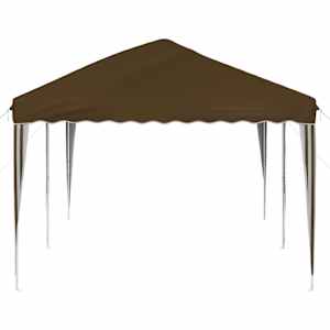 Párty stan s výsuvným stánkem 575 x 290 x 245 cm Taupe - obrázek 6