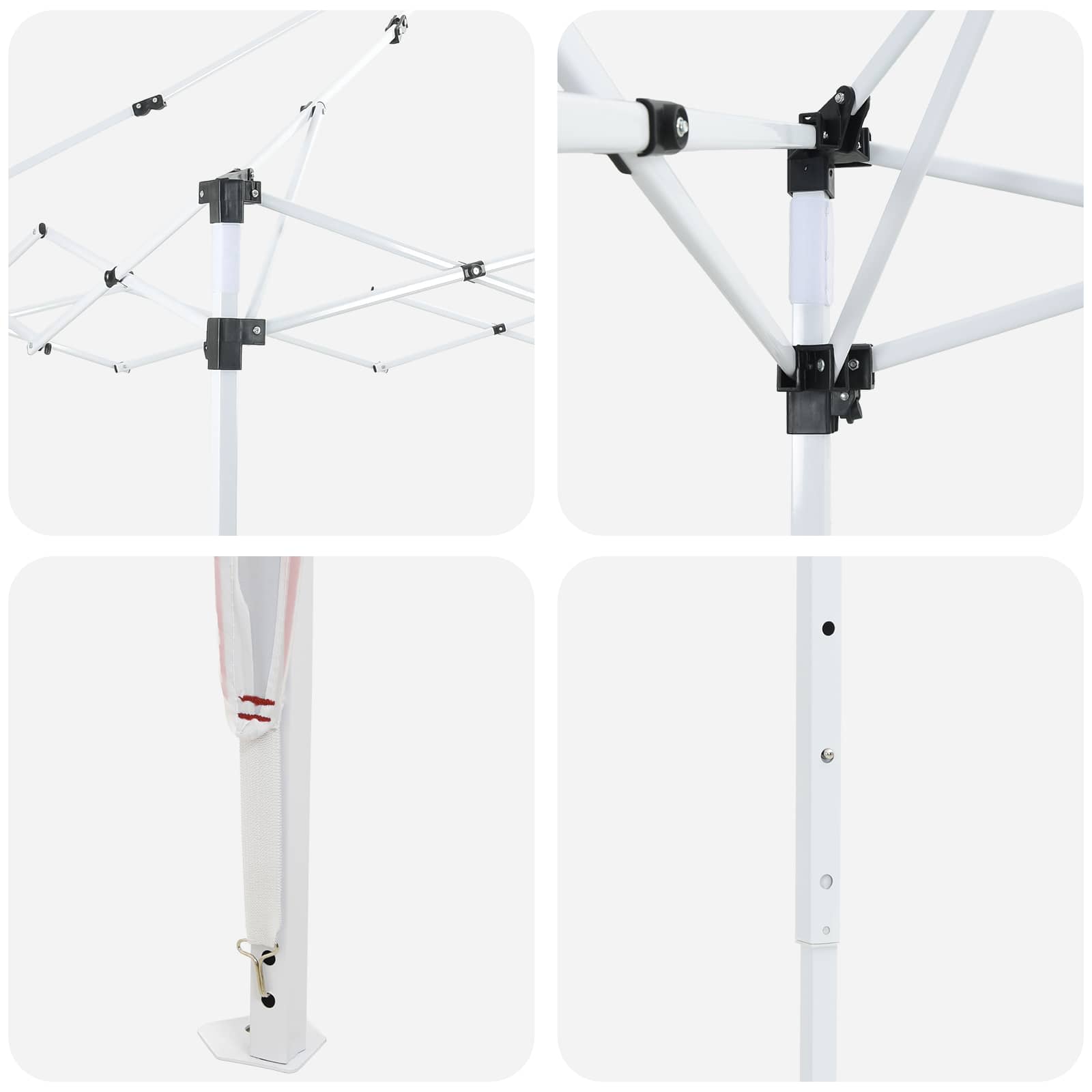 Pop-up Feesttent 575 x 290 x 245 cm Bordeauxrood image 10