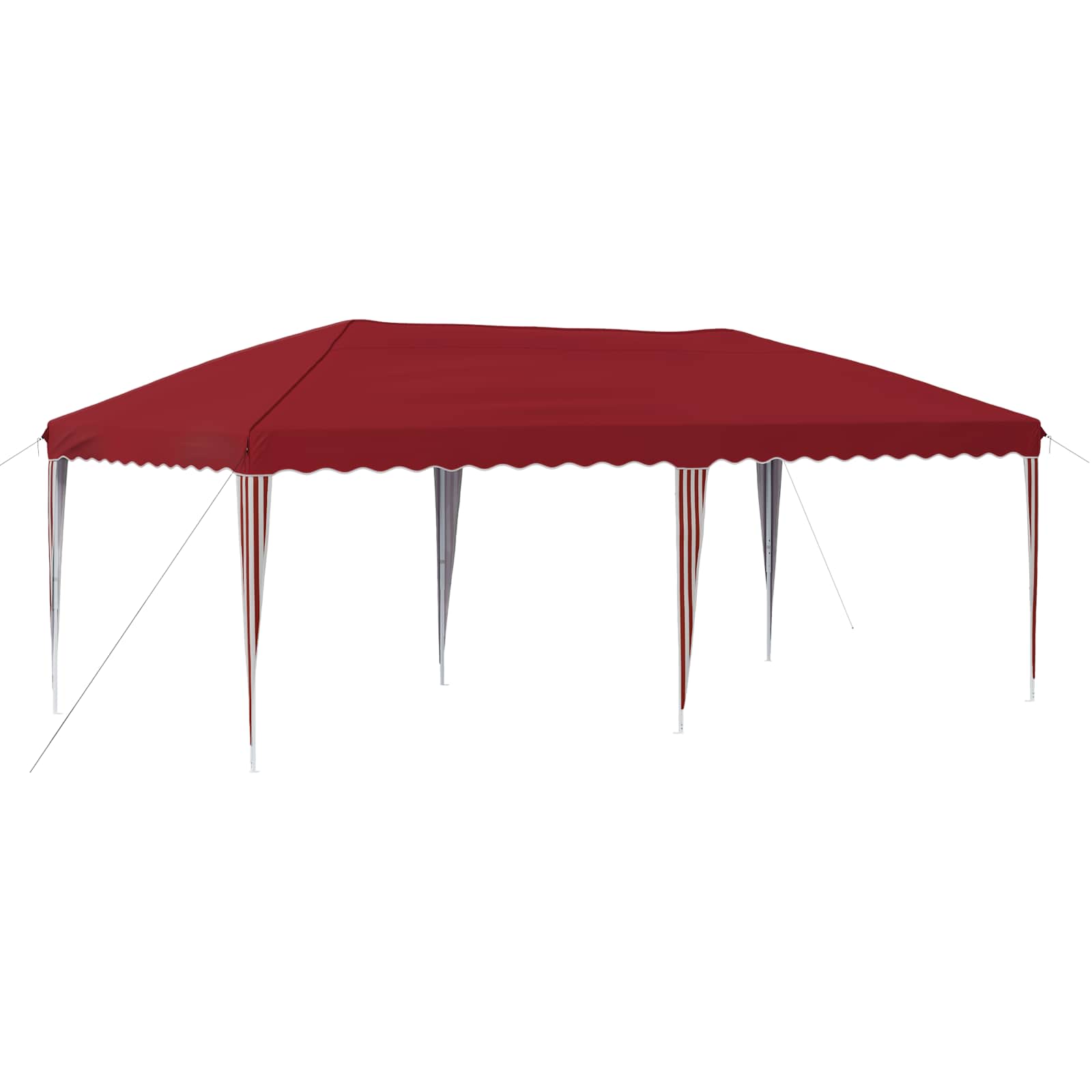 Pop-up Feesttent 575 x 290 x 245 cm Bordeauxrood image 2