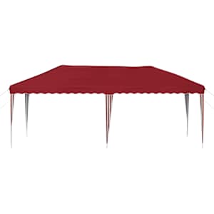 Párty stan s výsuvným stánkem 575 x 290 x 245 cm Vínová - obrázek 5