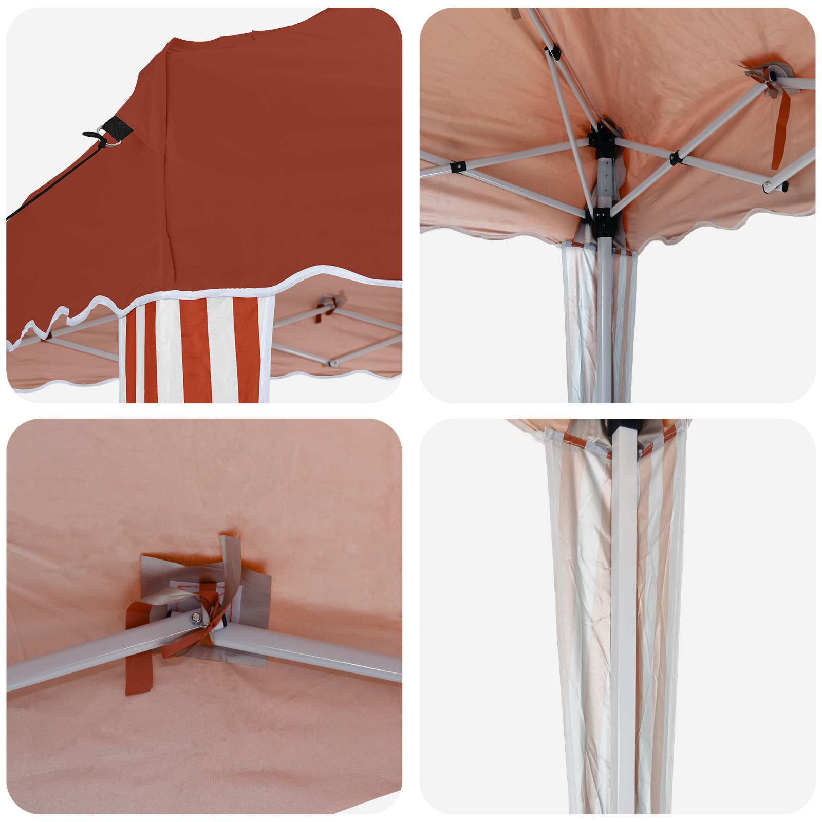 Pop-up Feesttent 575 x 290 x 245 cm Terracotta image 9