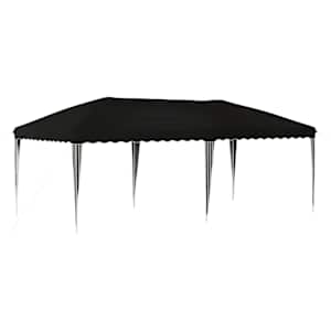 Párty stan s výsuvným stánkem 575 x 290 x 245 cm Černá - obrázek 2