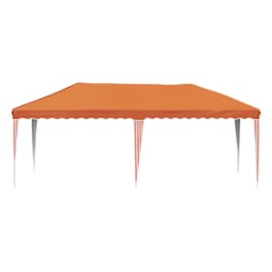 Párty stan s výsuvným stánkem 575 x 290 x 245 cm Oranžová - obrázek 5