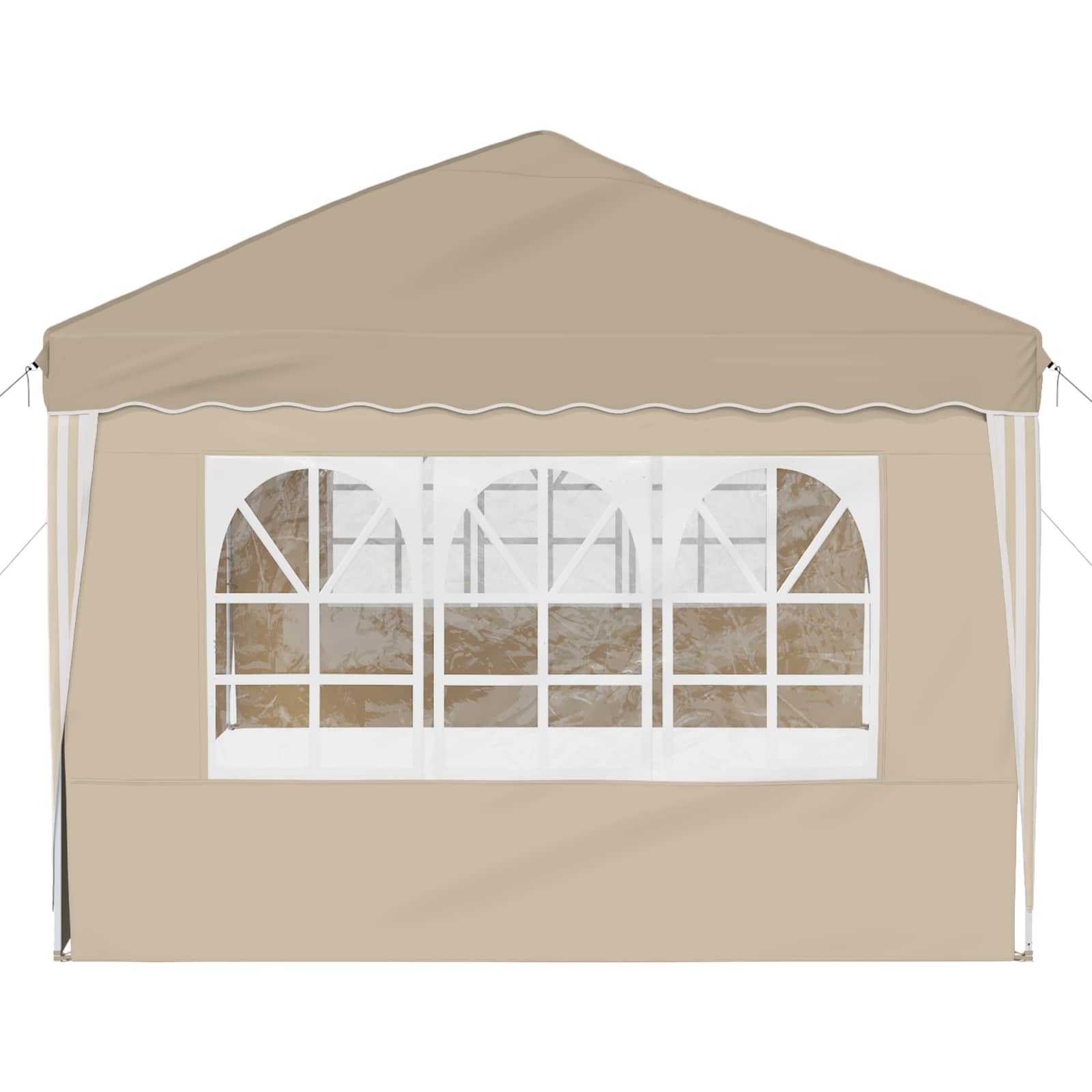 Pop-up Feesttent 575 x 289 x 245 cm Crèmekleurig image 6