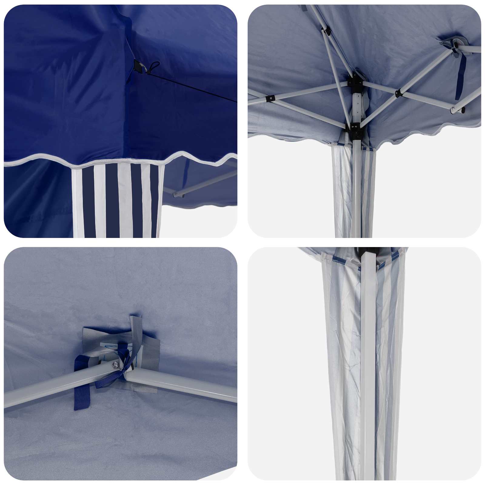 Pop-up Feesttent 575 x 289 x 245 cm Blauw image 10