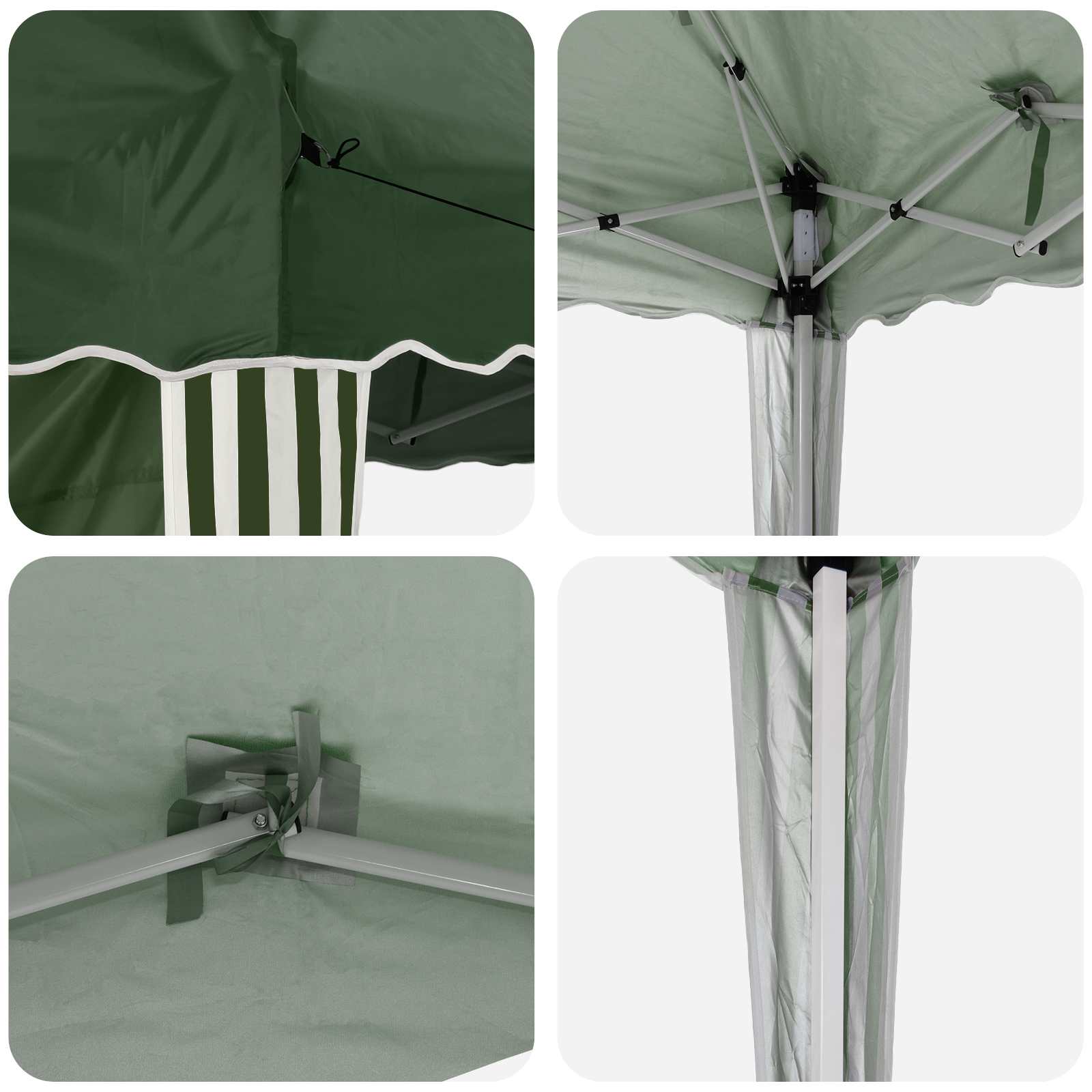 Pop-up Feesttent 575 x 289 x 245 cm Groen image 10