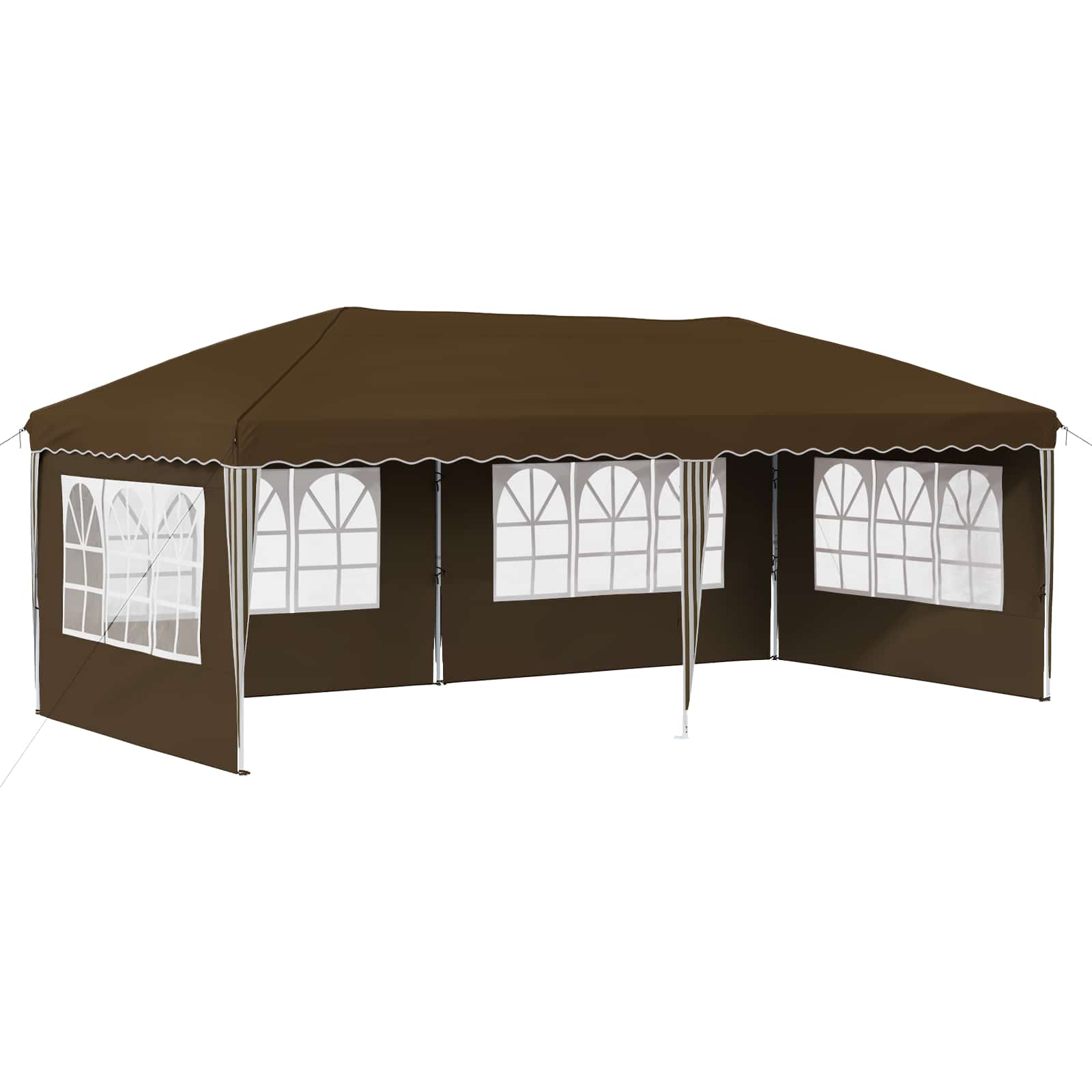 Pop-up Feesttent 575 x 289 x 245 cm Taupe image 2